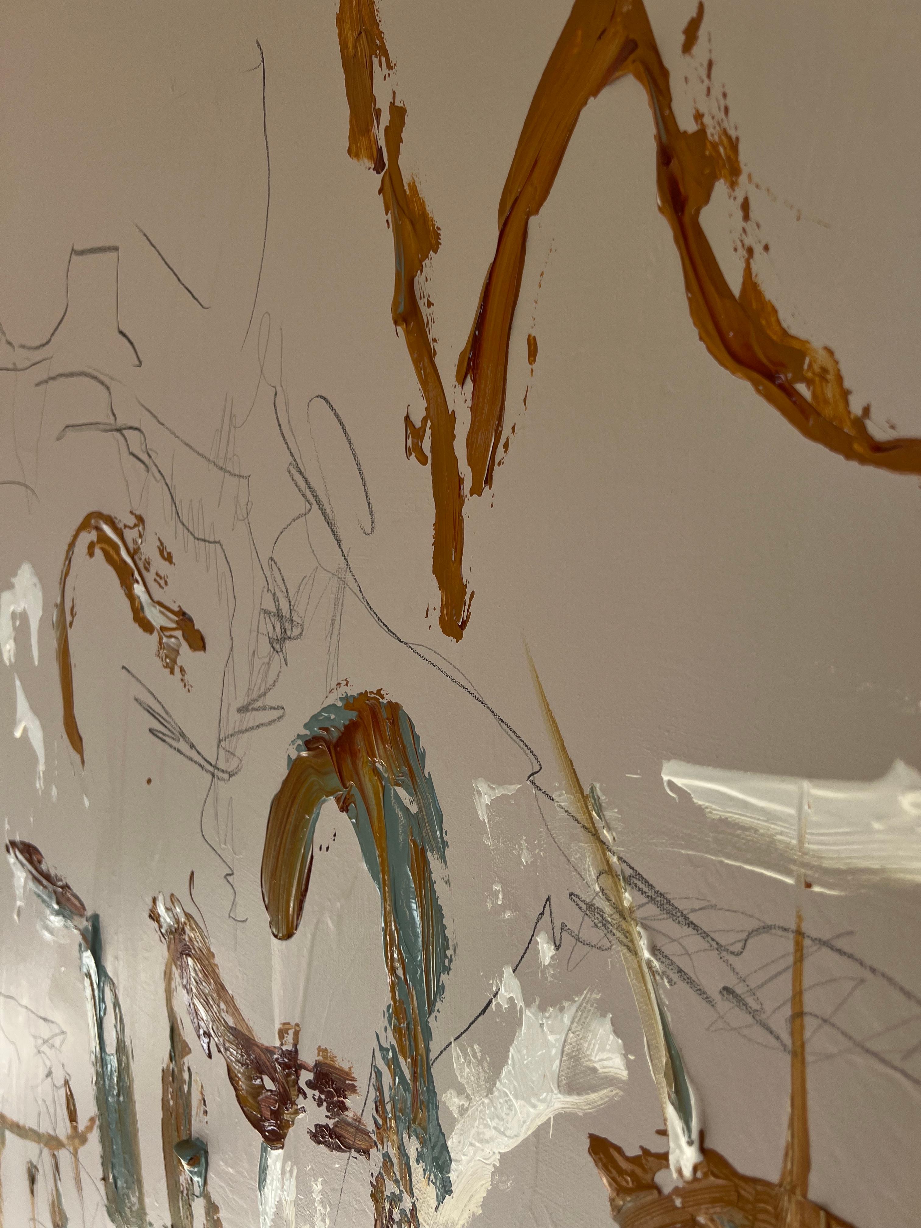'For What It Is' abstract elegant nordic painting For Sale 7