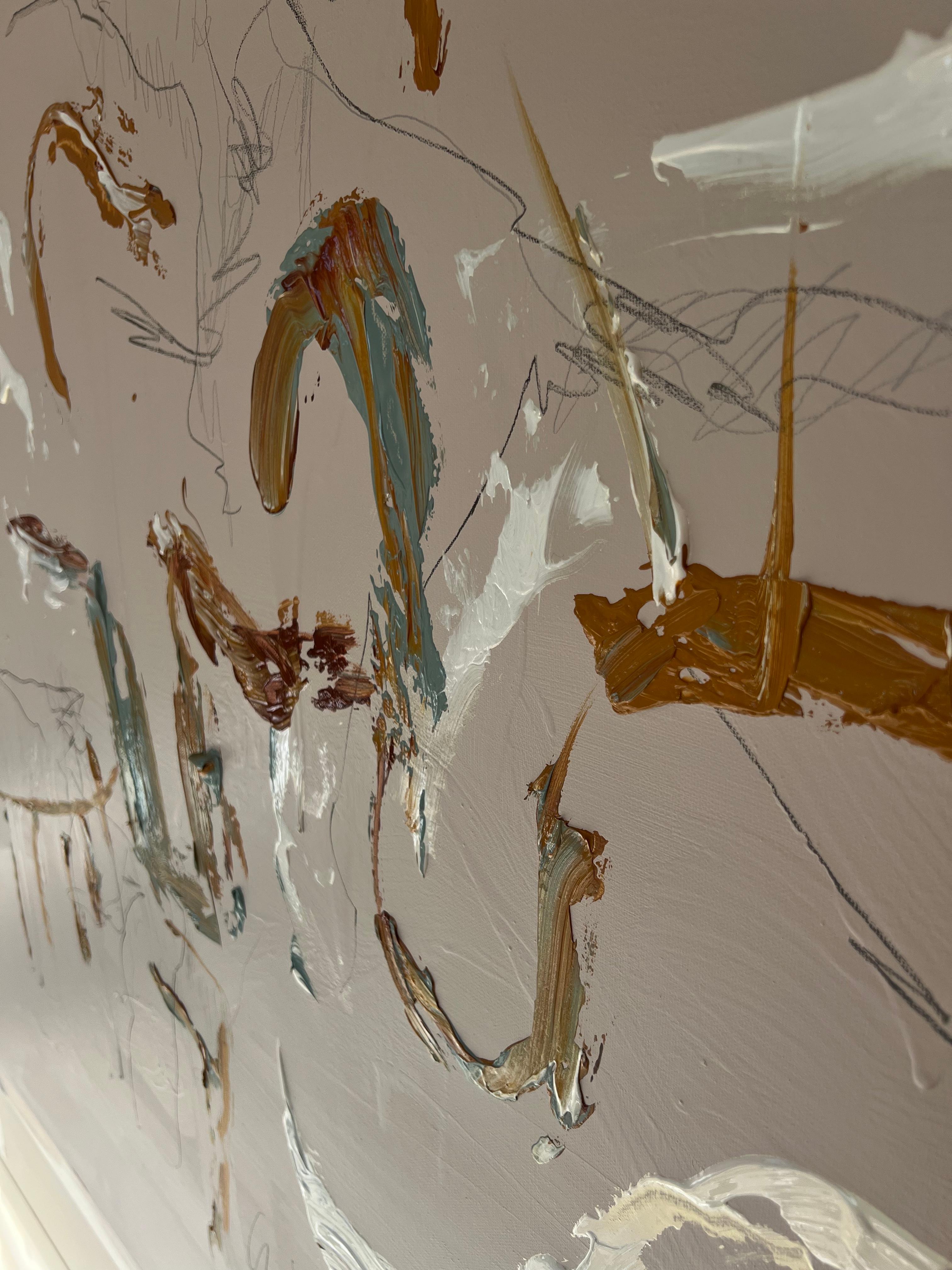 'For What It Is' abstract elegant nordic painting For Sale 8