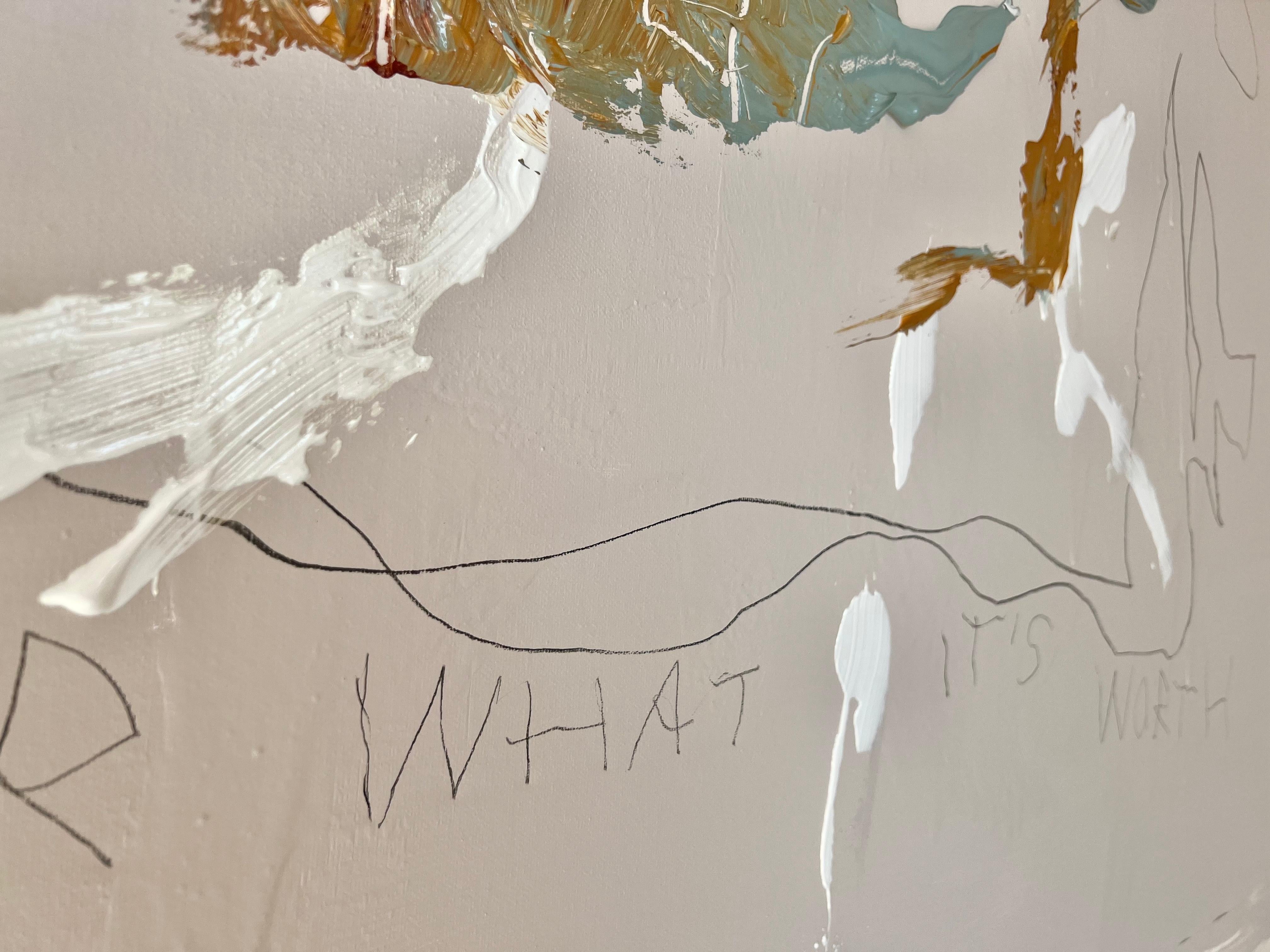 'For What It Is' abstract elegant nordic painting For Sale 10