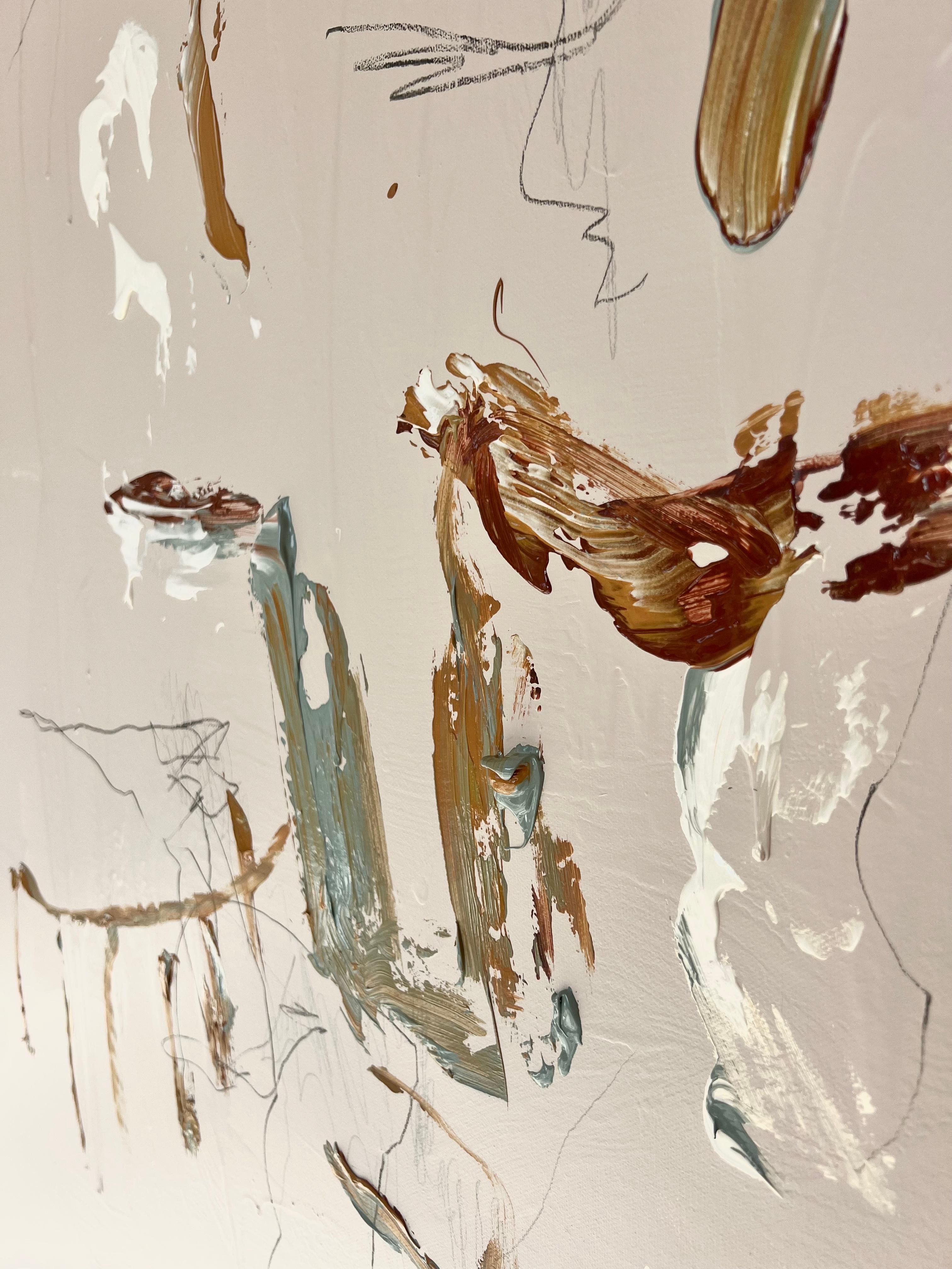 'For What It Is' abstract elegant nordic painting For Sale 12