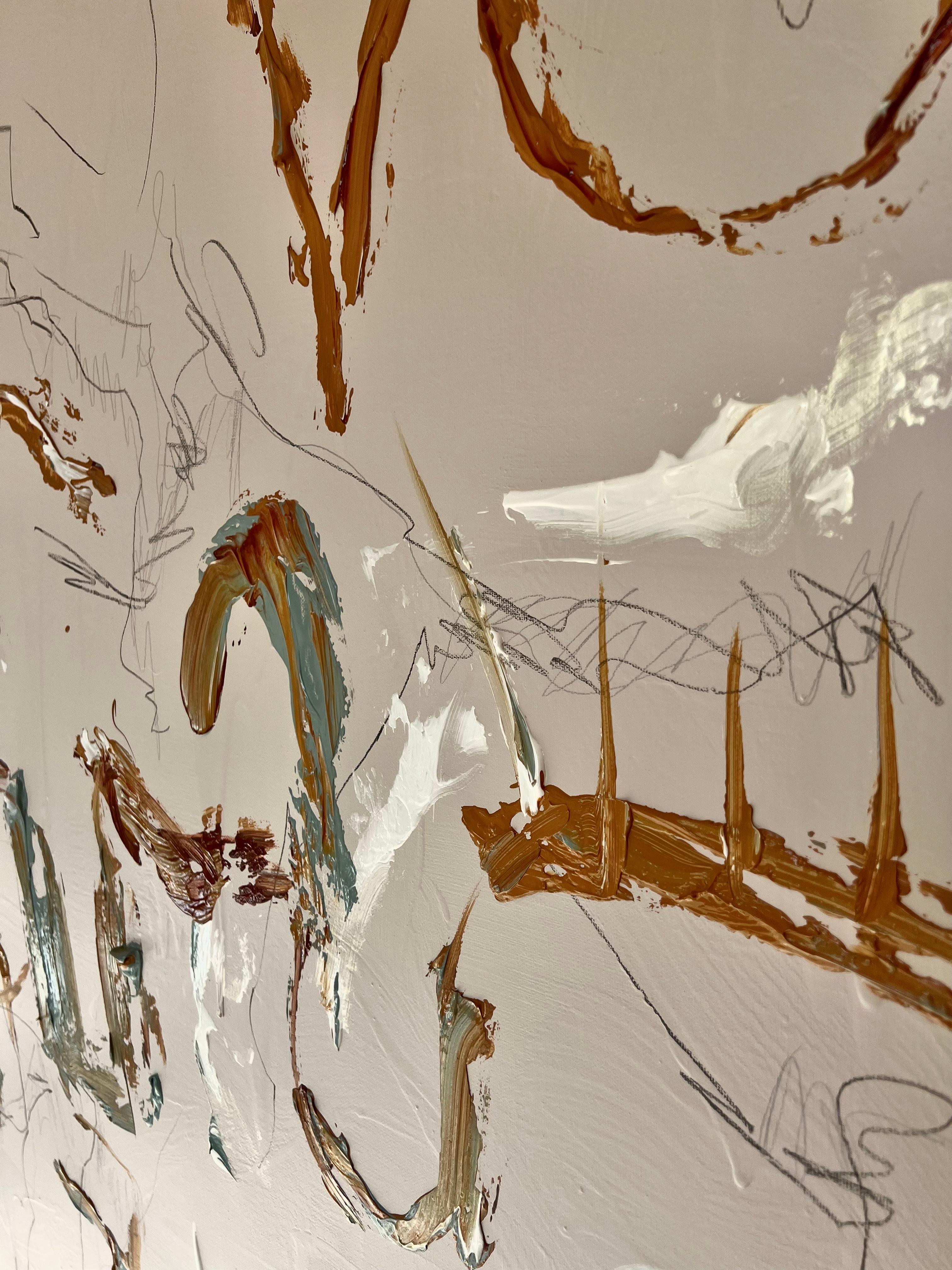 'For What It Is' abstract elegant nordic painting For Sale 13