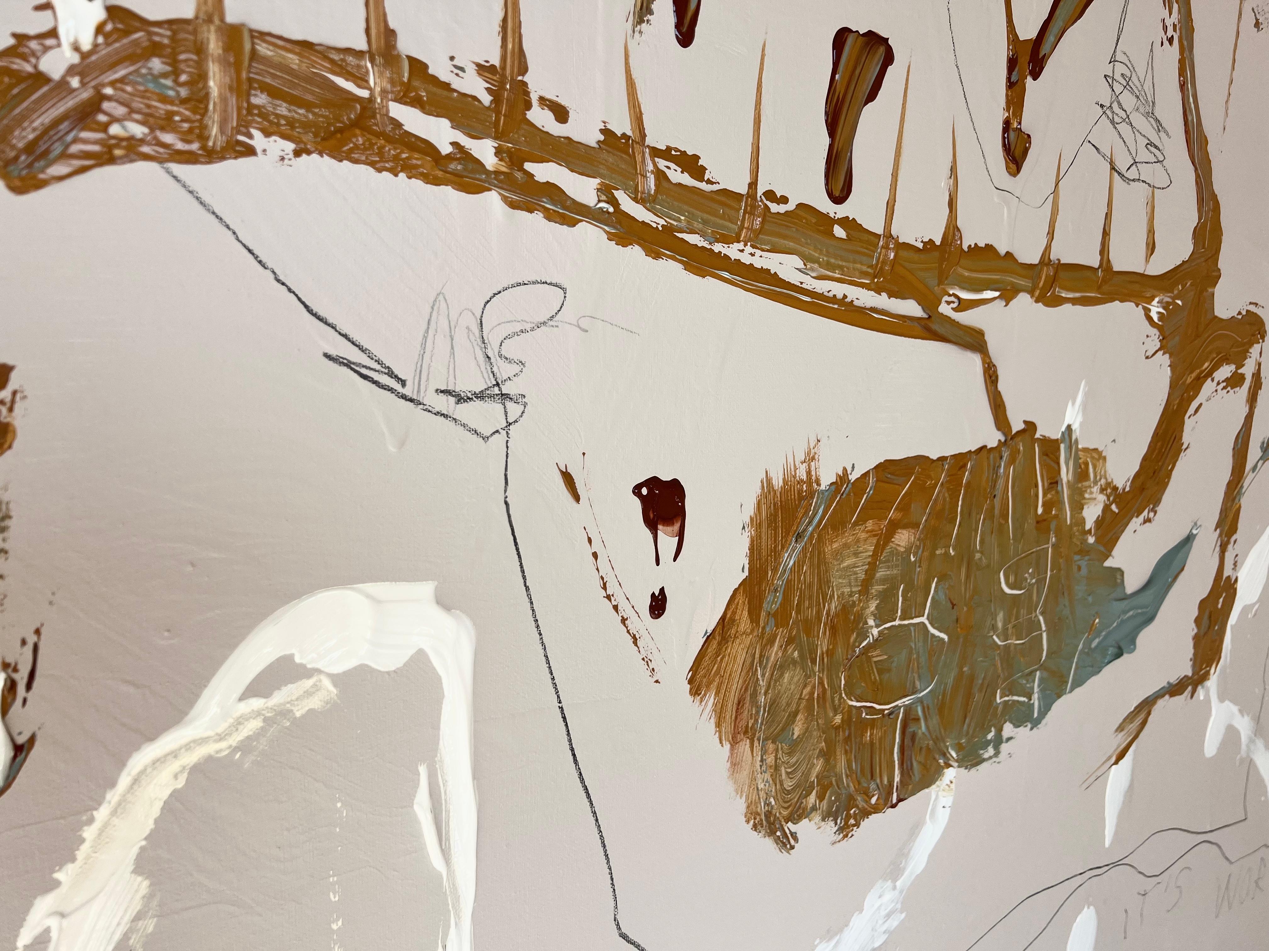 'For What It Is' abstract elegant nordic painting For Sale 1