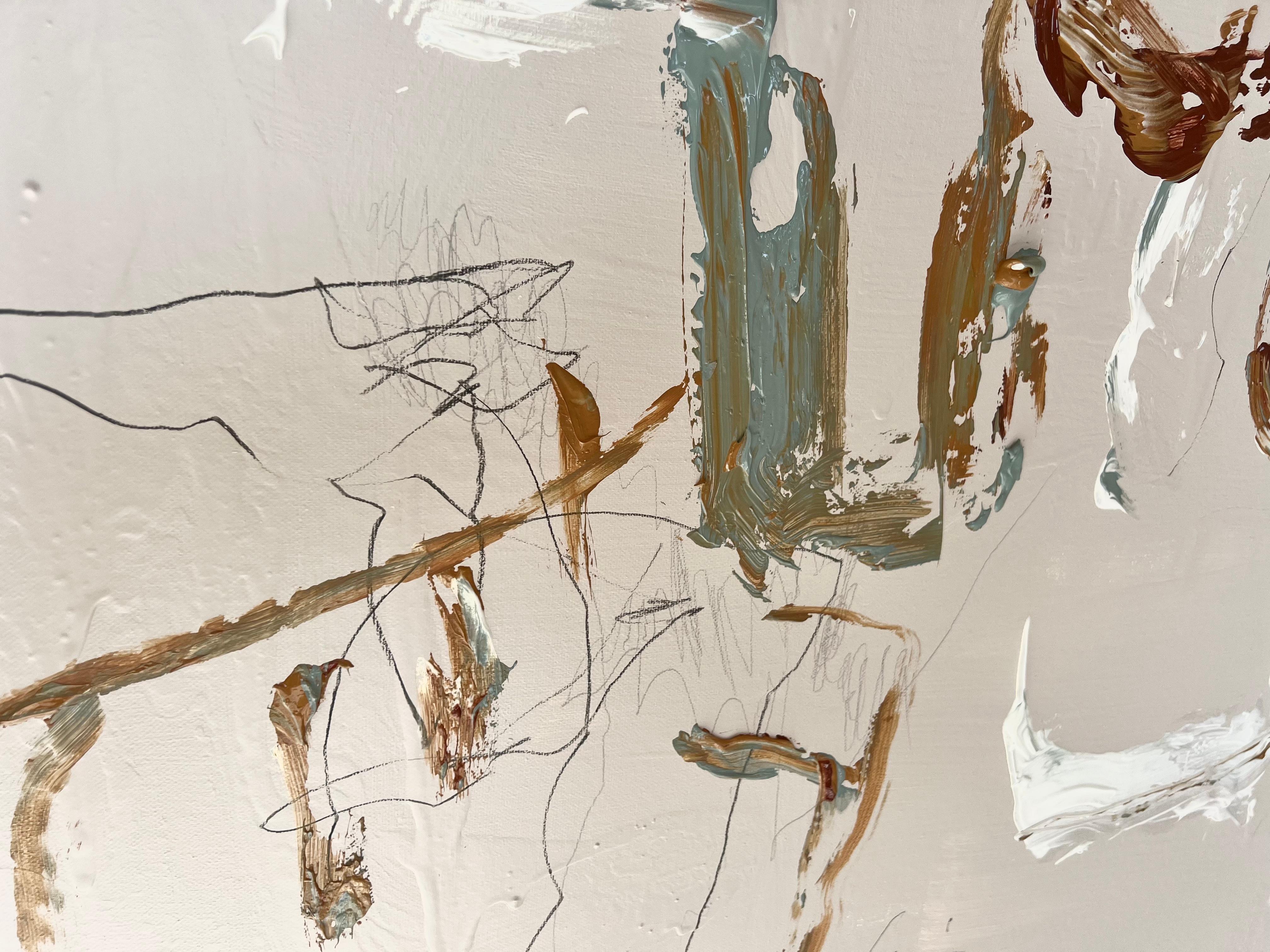 'For What It Is' abstract elegant nordic painting For Sale 4