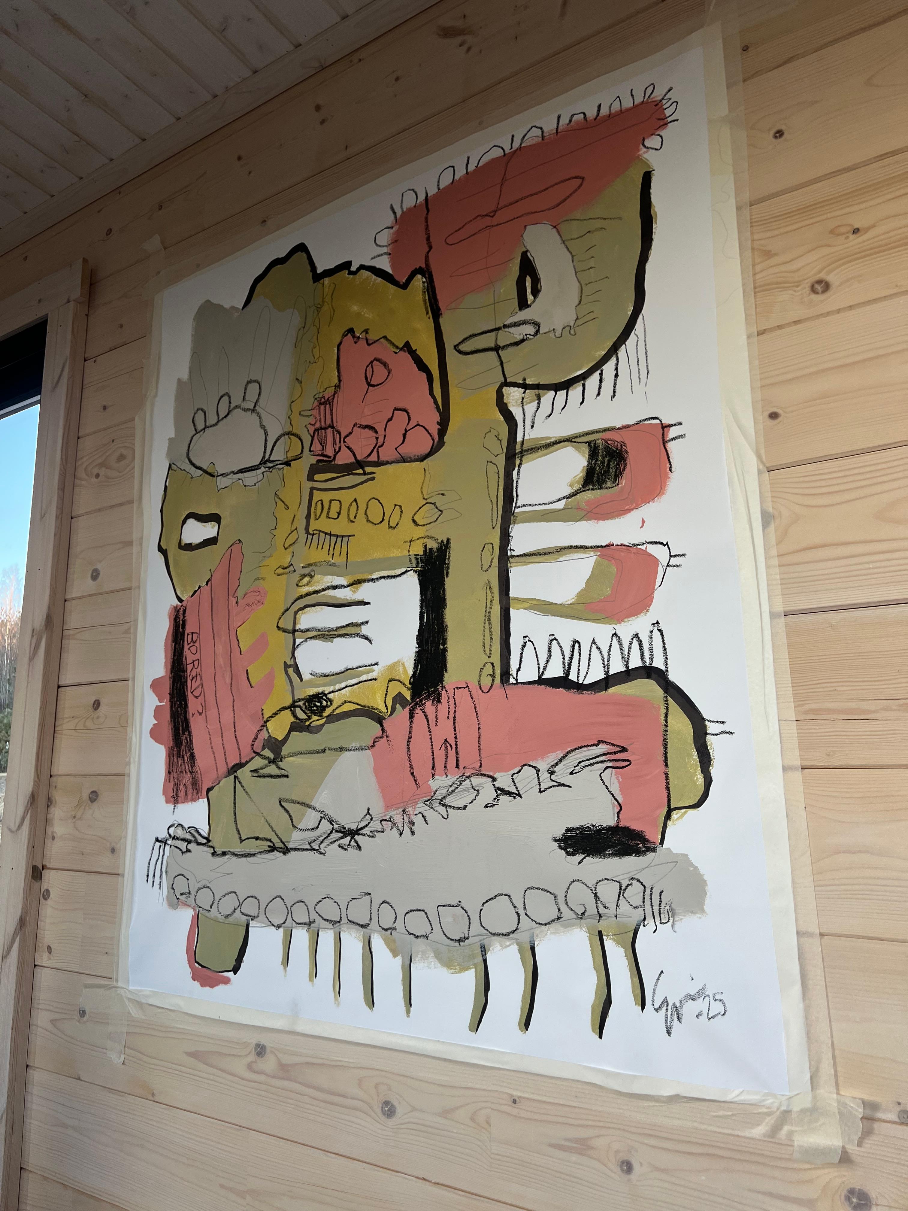 'Frequency Bloom' - Graffiti astratti con l'energia della primavera nordica in vendita 12