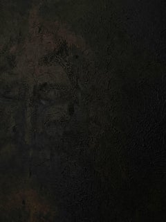 Sindone, portrait texturé de Jésus-Christ, de couleur marron, inspiré du Suaire de Turin