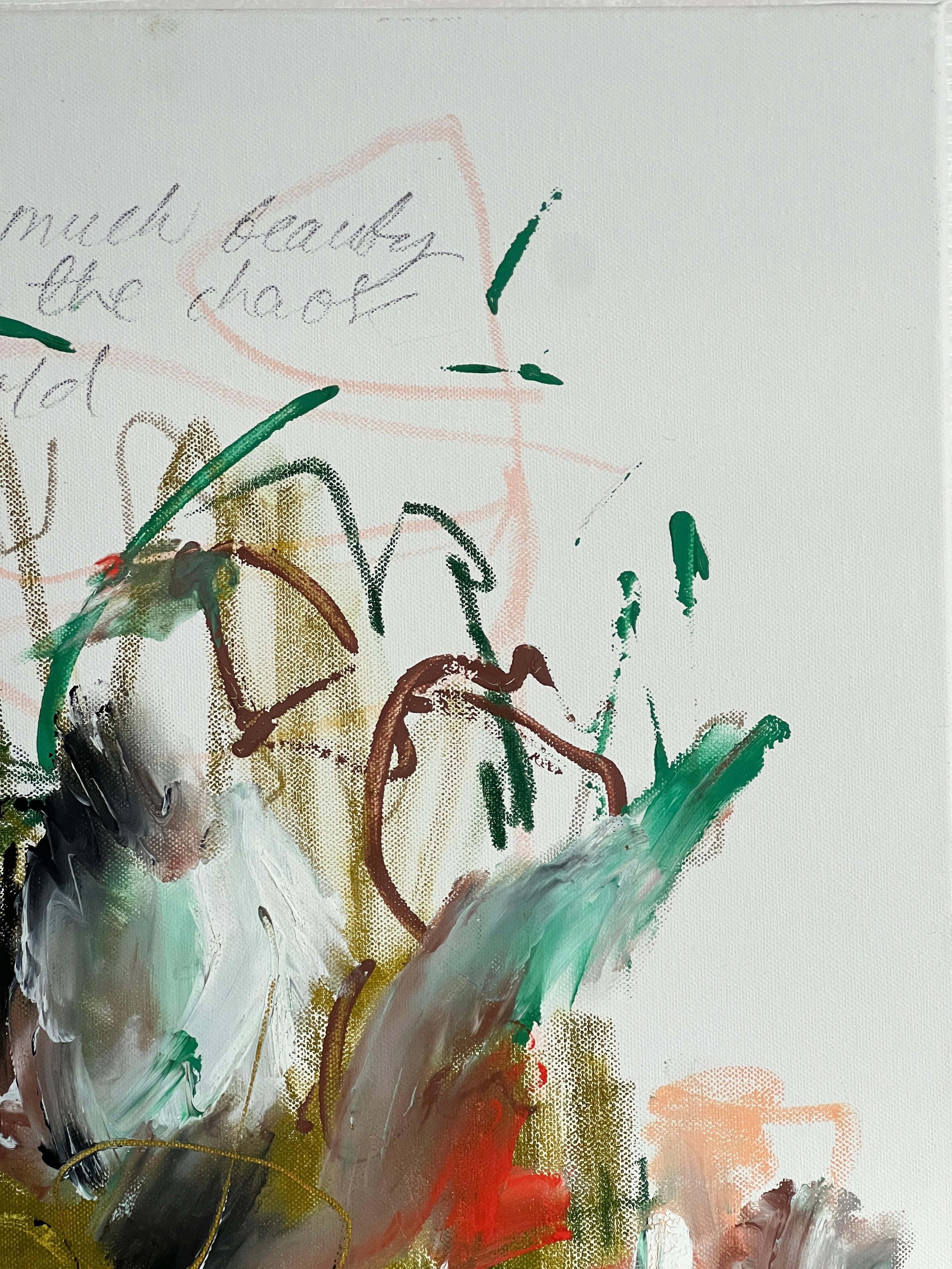 Beauty Beneath the Chaos, Abstract Expressionist Painting by Emmi Iida For Sale 1