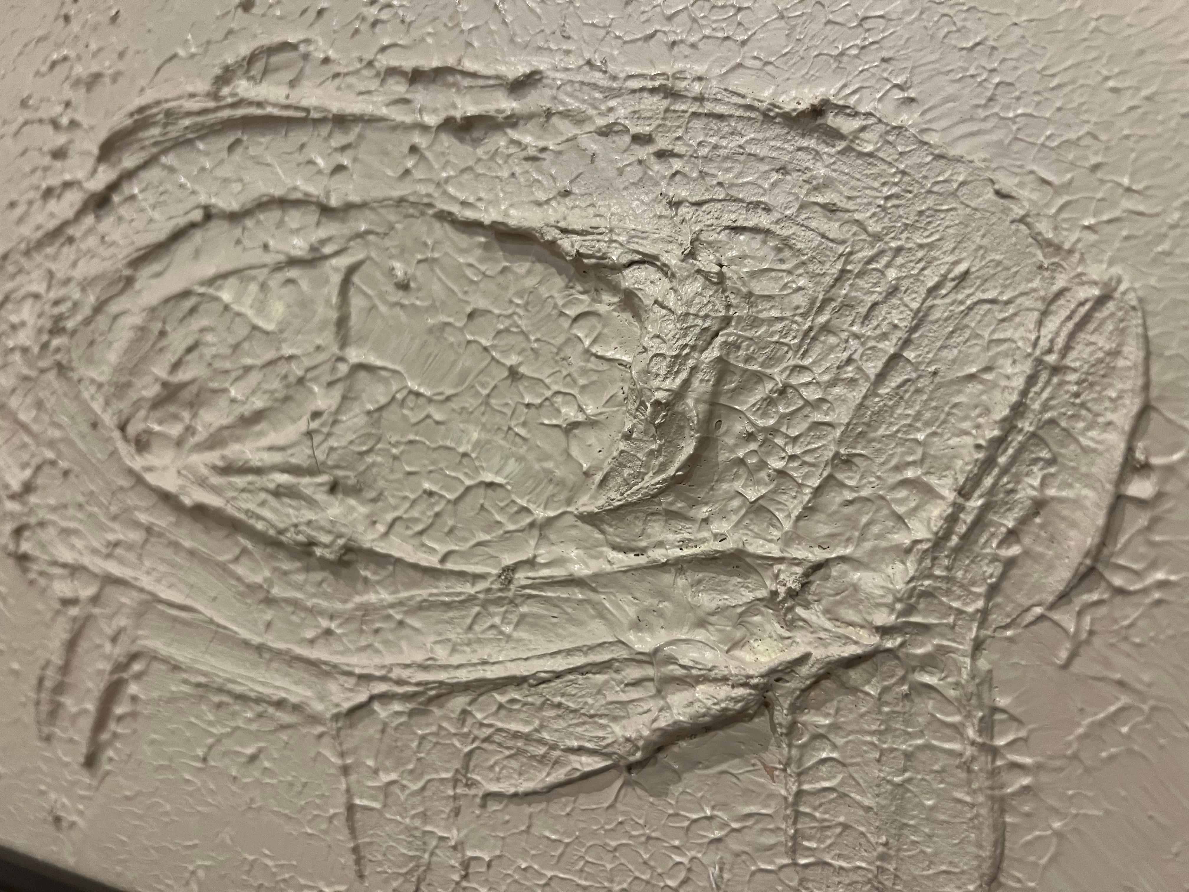 'Become' abstract, chic, elegant mystical nordic acrylic painting beige mud - Abstract Painting by EMMI IIDA