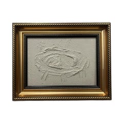 'Conviértete' pintura acrílica nórdica abstracta, chic, elegante y mística barro beige