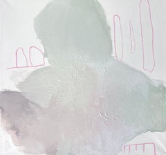 "QUESTI SONO I MIEI PIANI" minimalista astratto pastello beige chiaro arte parigina