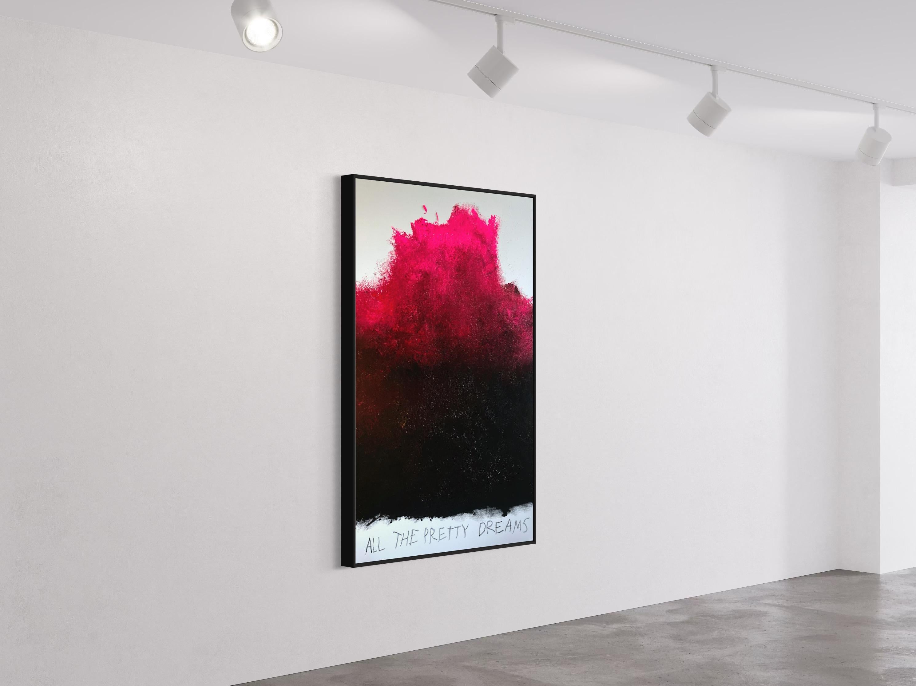 All the Pretty Dreams — Large Abstract Expressionist Painting in Pink and Brown For Sale 4
