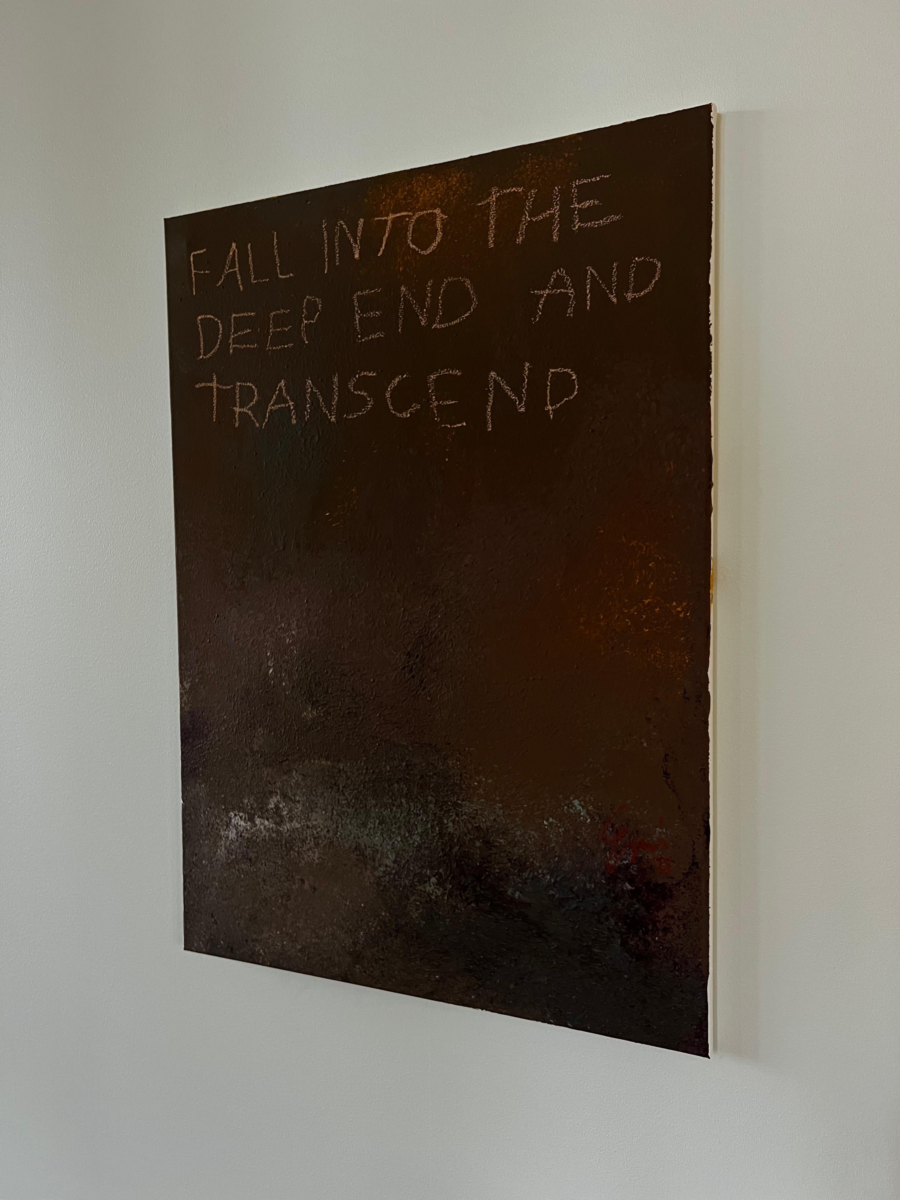Depth of Becoming — Contemporary Abstract Text-Based Painting by Emmi Iida For Sale 13