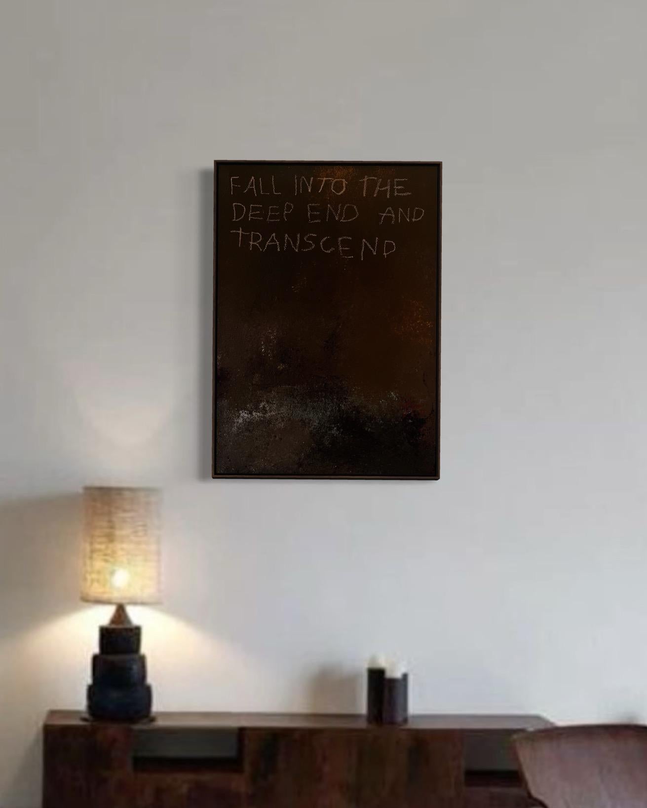Depth of Becoming — Contemporary Abstract Text-Based Painting by Emmi Iida For Sale 4