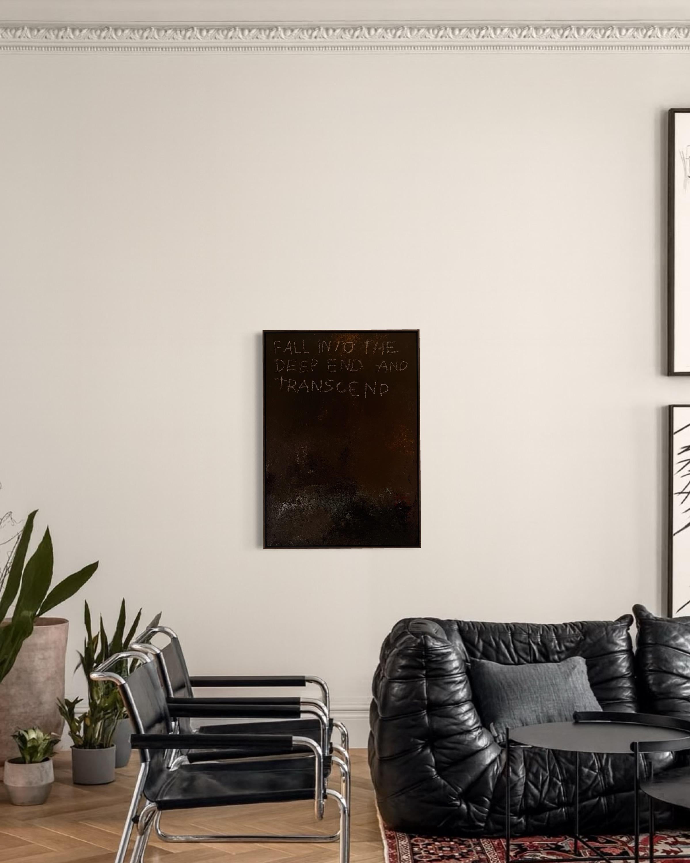Depth of Becoming — Contemporary Abstract Text-Based Painting by Emmi Iida For Sale 6