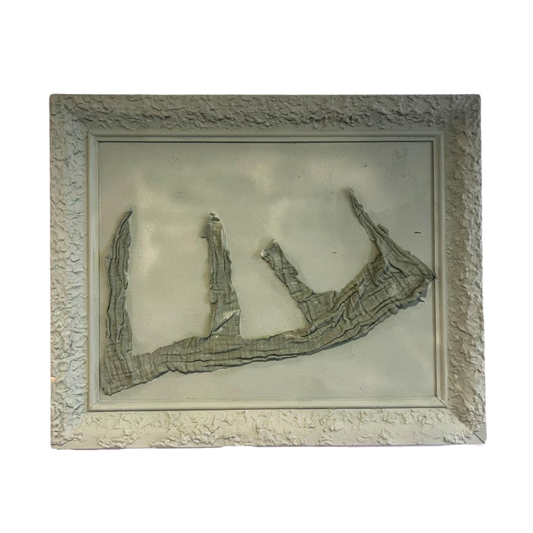 Pintura acrílica nórdica abstracta, chic, elegante y mística "terrenal" verde tierra - Mixed Media Art de EMMI IIDA