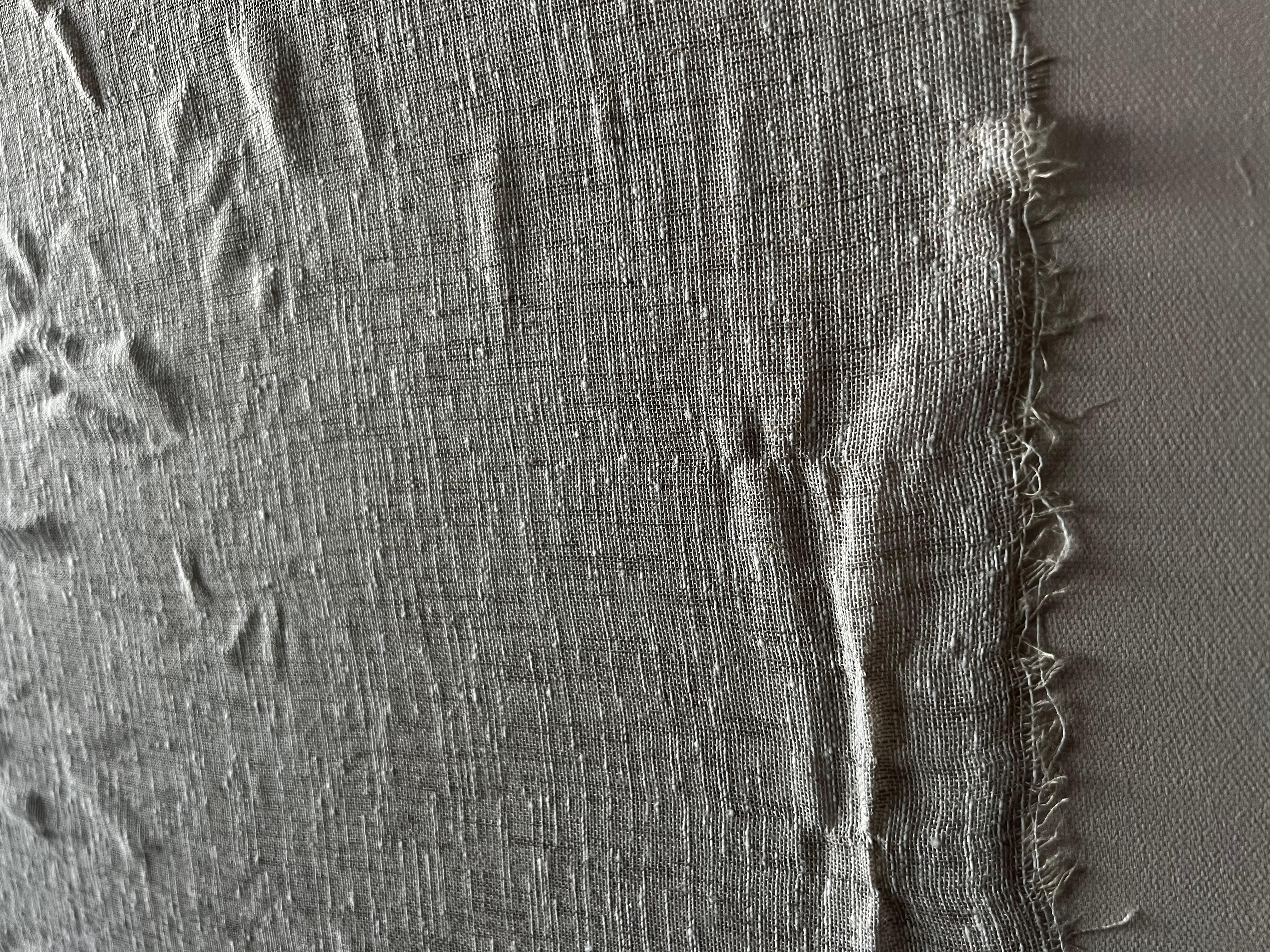 Fragment Of Silence — Large Minimalist Textile-Inspired Abstract Painting For Sale 9