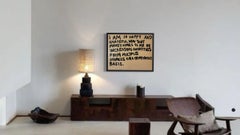 Frequency of Flow — Text-Based Abstract Painting on Canvas by Emmi Iida