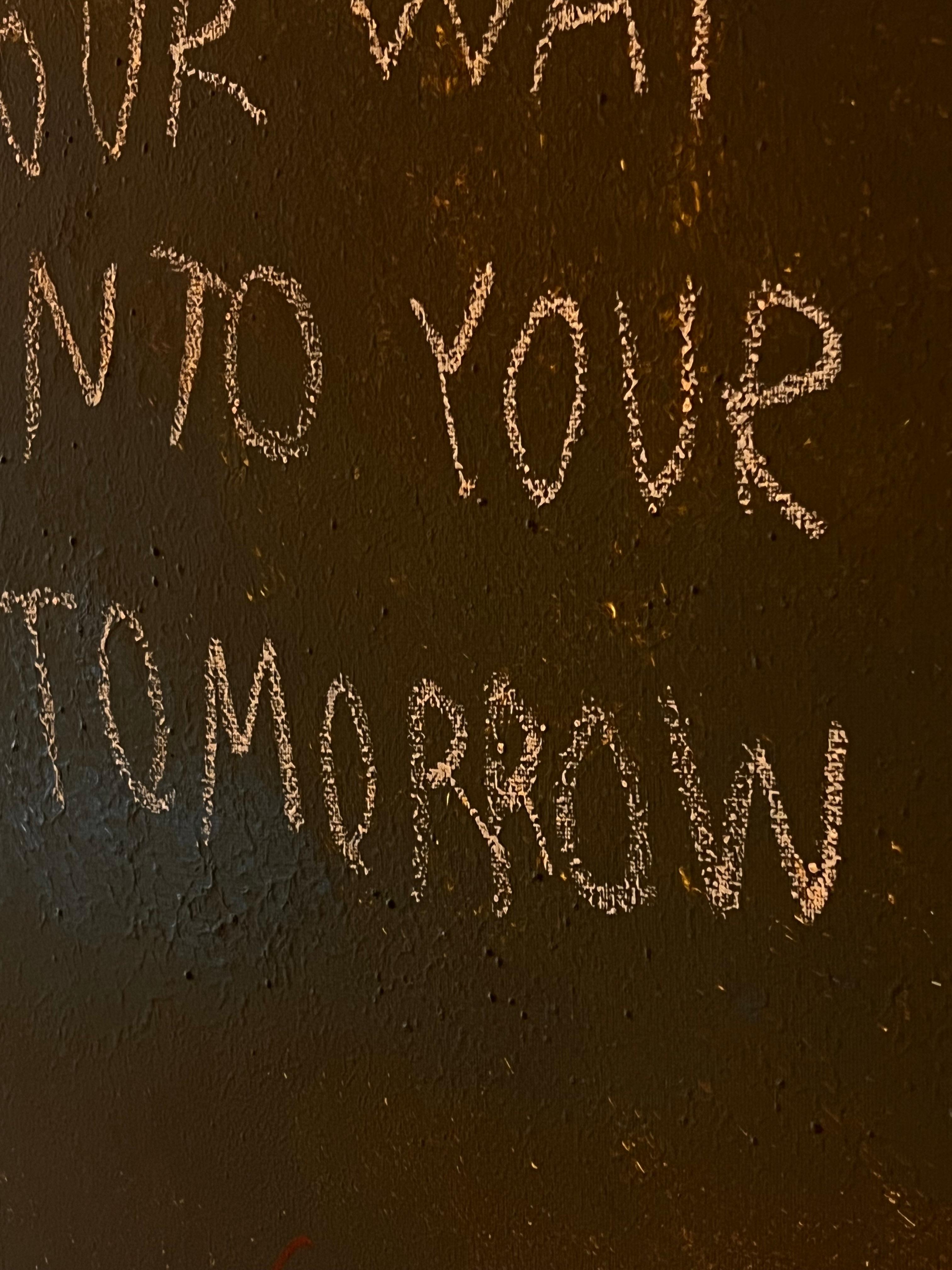 Into Your Tomorrow — Contemporary Text-Based Painting by Emmi Iida For Sale 7