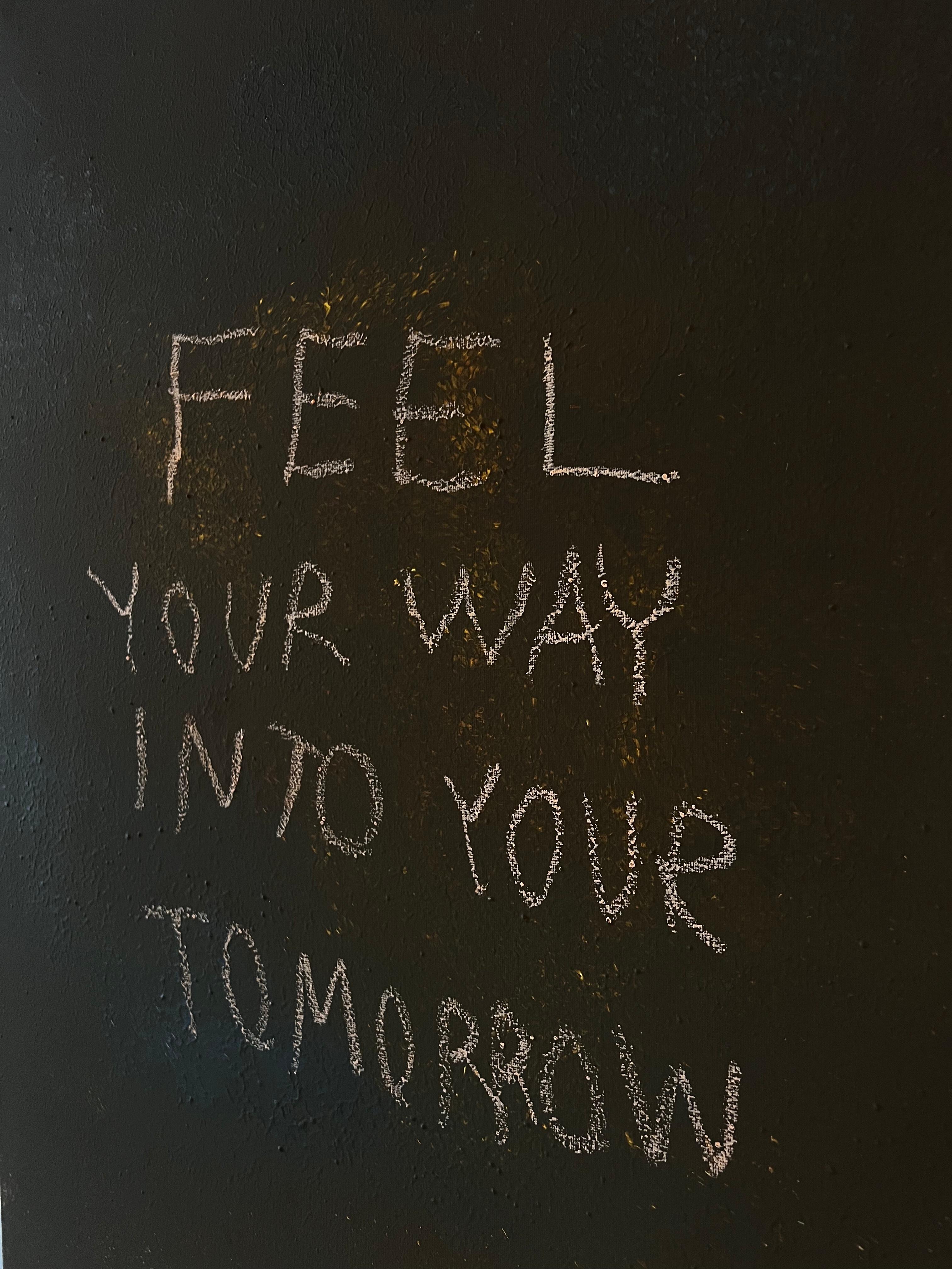 Into Your Tomorrow — Contemporary Text-Based Painting by Emmi Iida For Sale 9