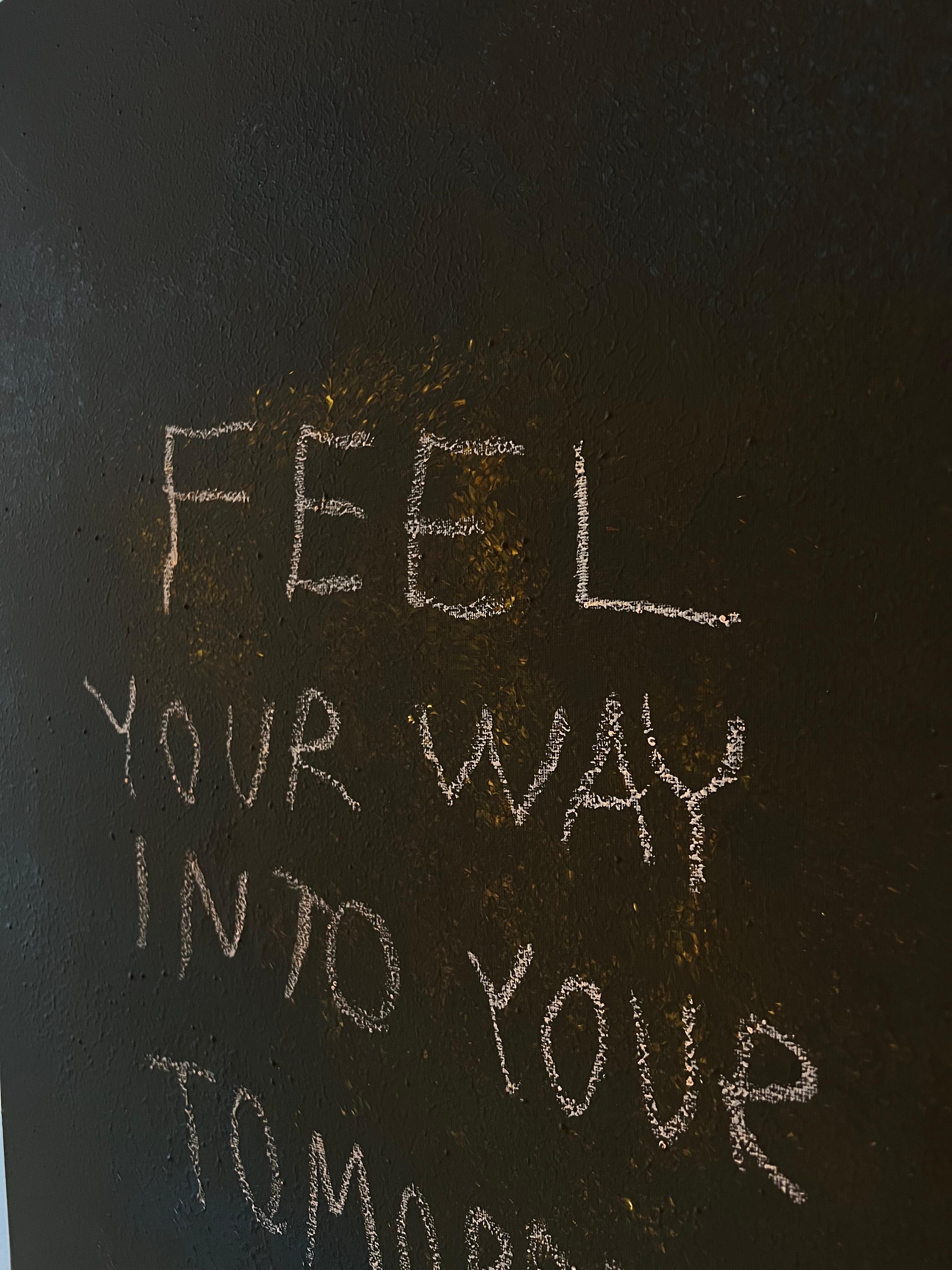 Into Your Tomorrow — Contemporary Text-Based Painting by Emmi Iida For Sale 10