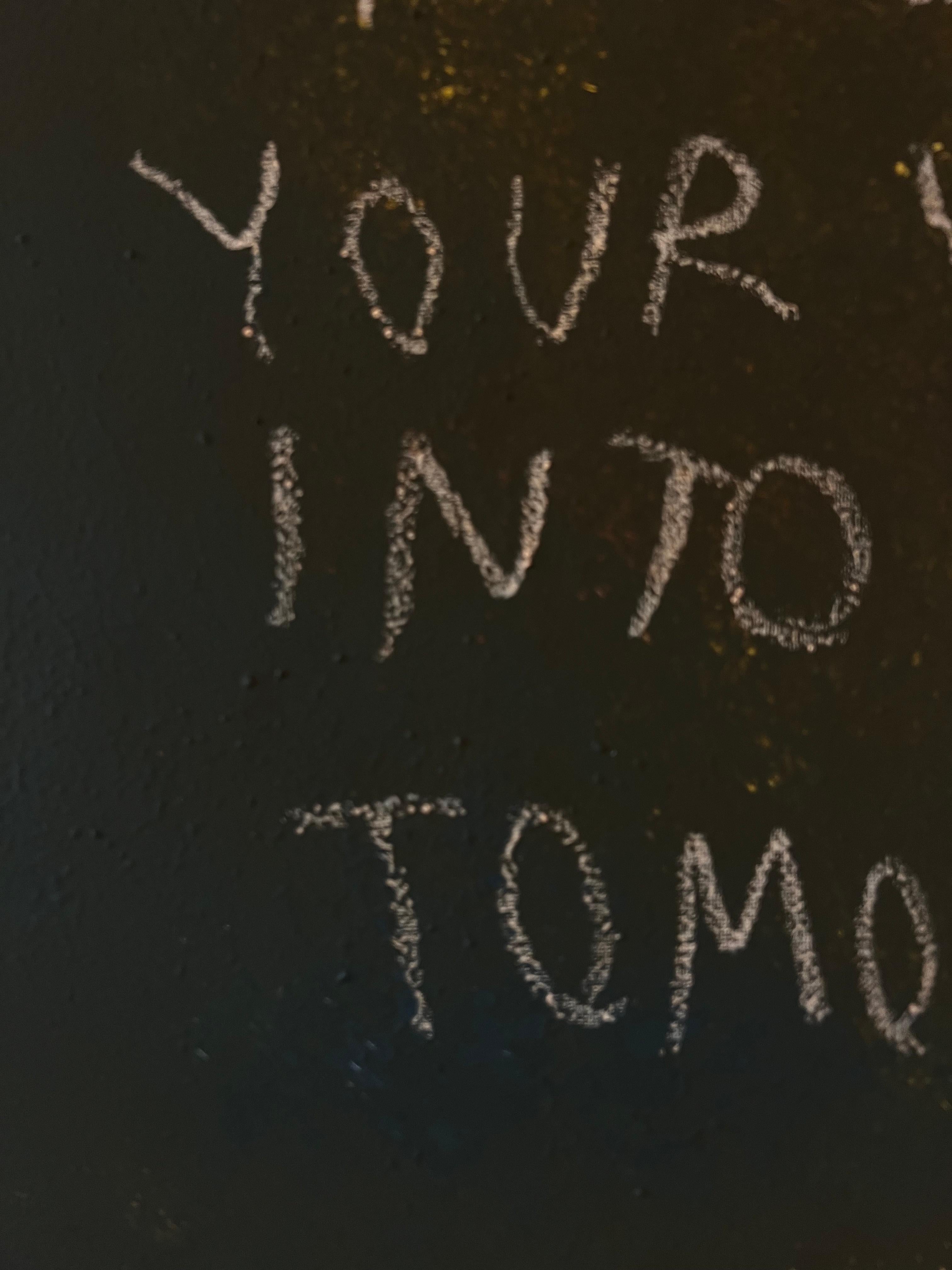 Into Your Tomorrow — Contemporary Text-Based Painting by Emmi Iida For Sale 12