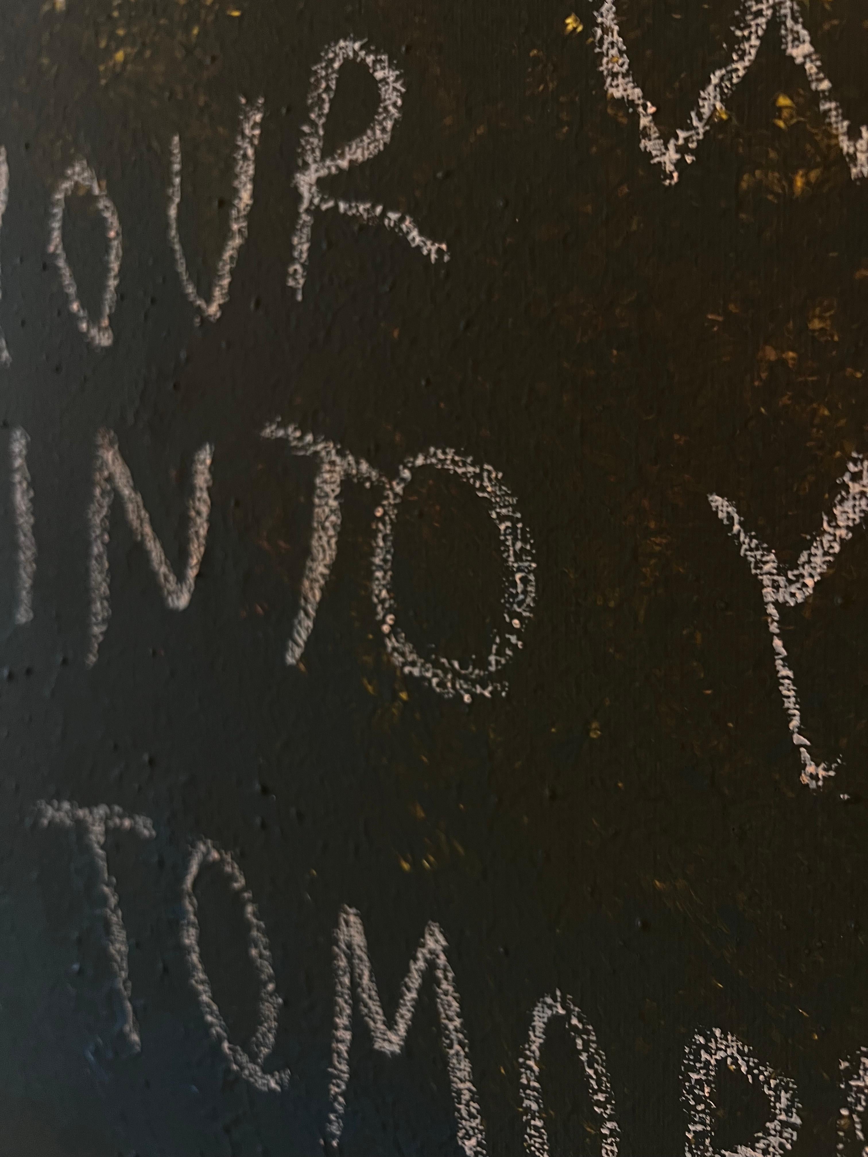 Into Your Tomorrow — Contemporary Text-Based Painting by Emmi Iida For Sale 3
