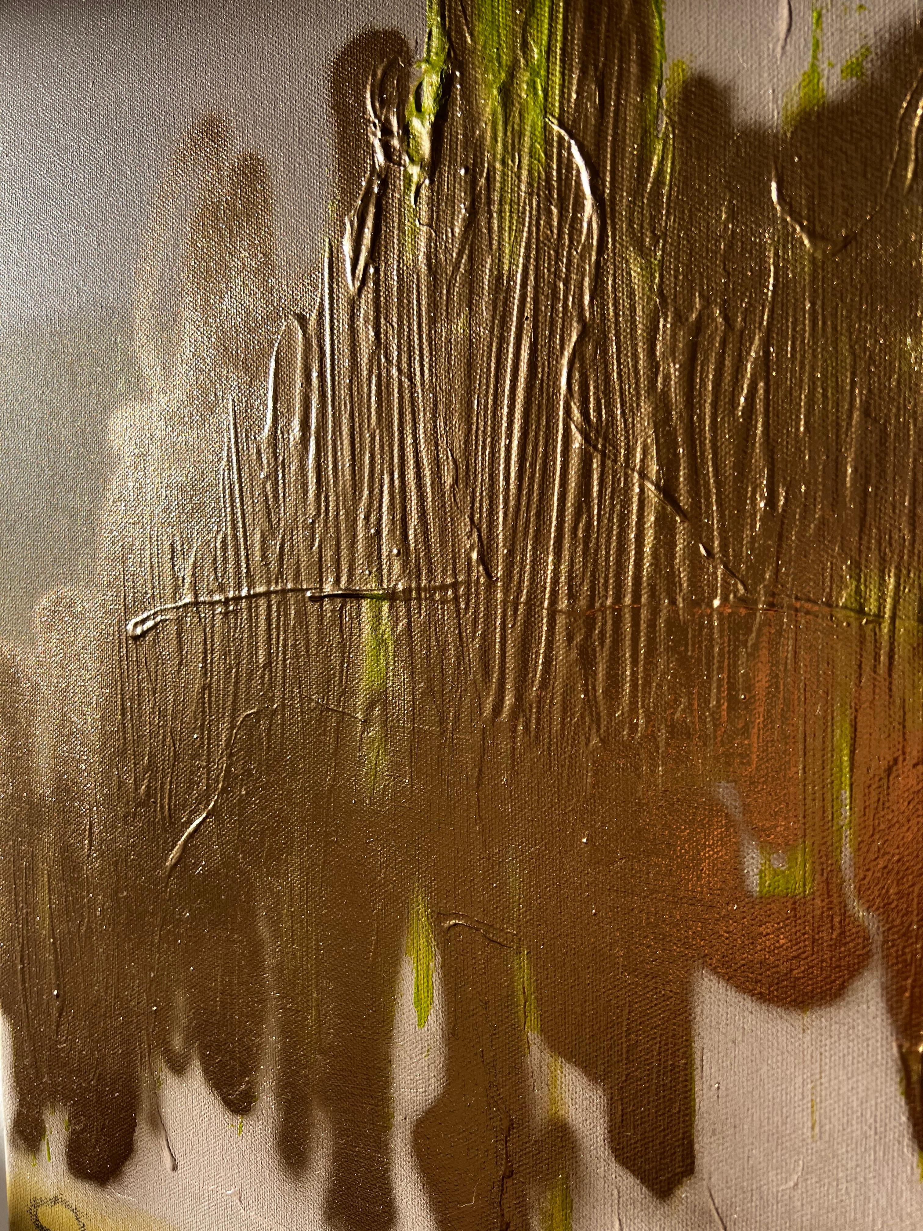 Non Toxic Contemporary Abstract Modern Expressionist Painting Quote For Sale 3