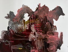 Resonance in Red — Large Abstract Expressionist Colorful Painting by Emmi Iida