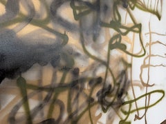 Rooted Light - Mixed media on canvas, spray paint, acrylic, pastels