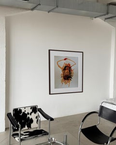 Die Erinnerung an Wärme - Abstrakte Malerei auf Karton von Emmi Iida