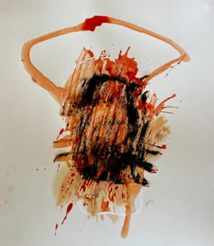 The Memory of Warmth — Abstract Painting on Cardboard by Emmi Iida