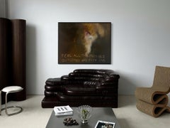 The Weight of Possibility — Large Contemporary Text-Based Painting by Emmi Iida