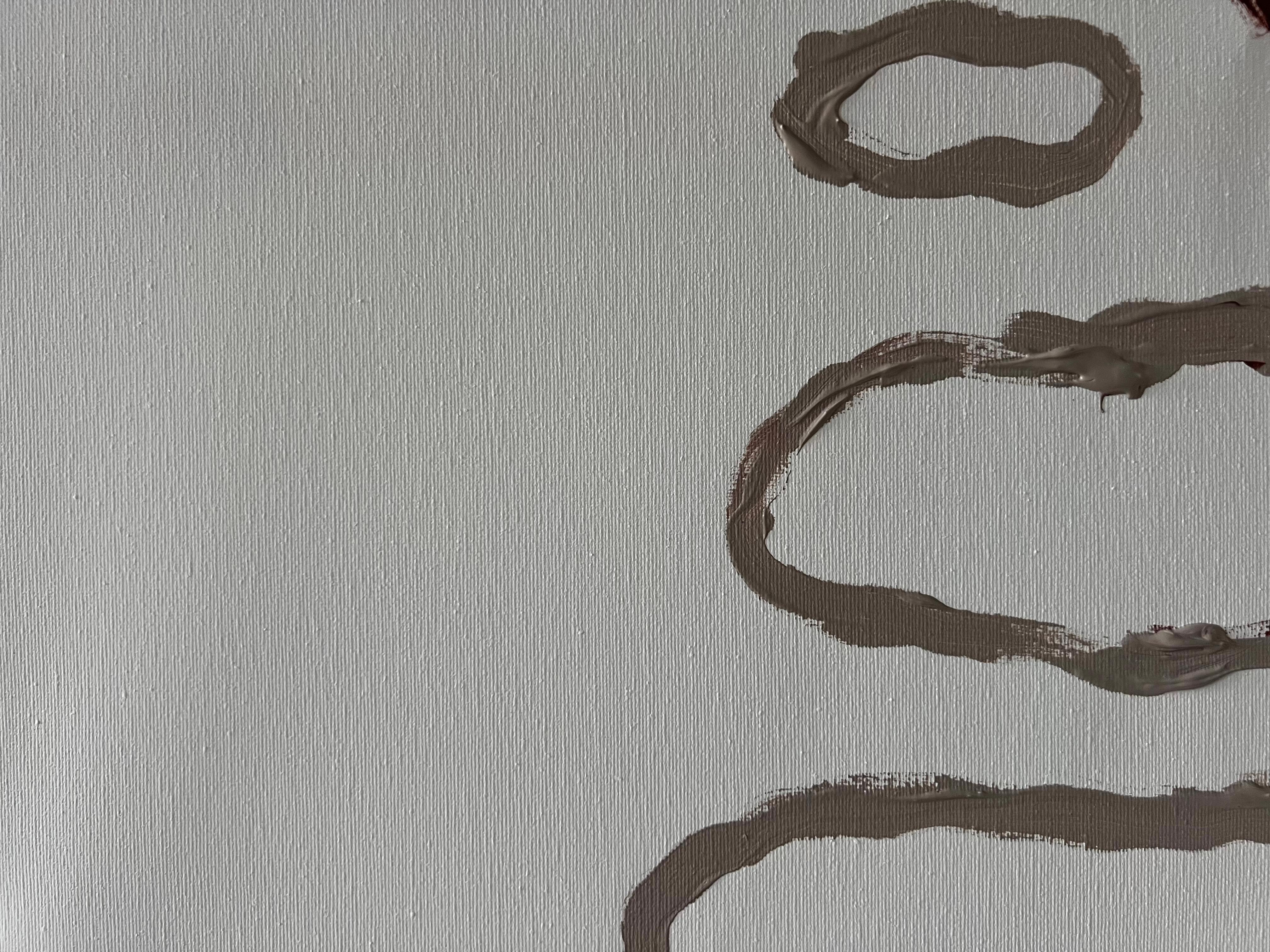 Totem of Balance — Minimal Abstract Painting by Emmi Iida For Sale 9