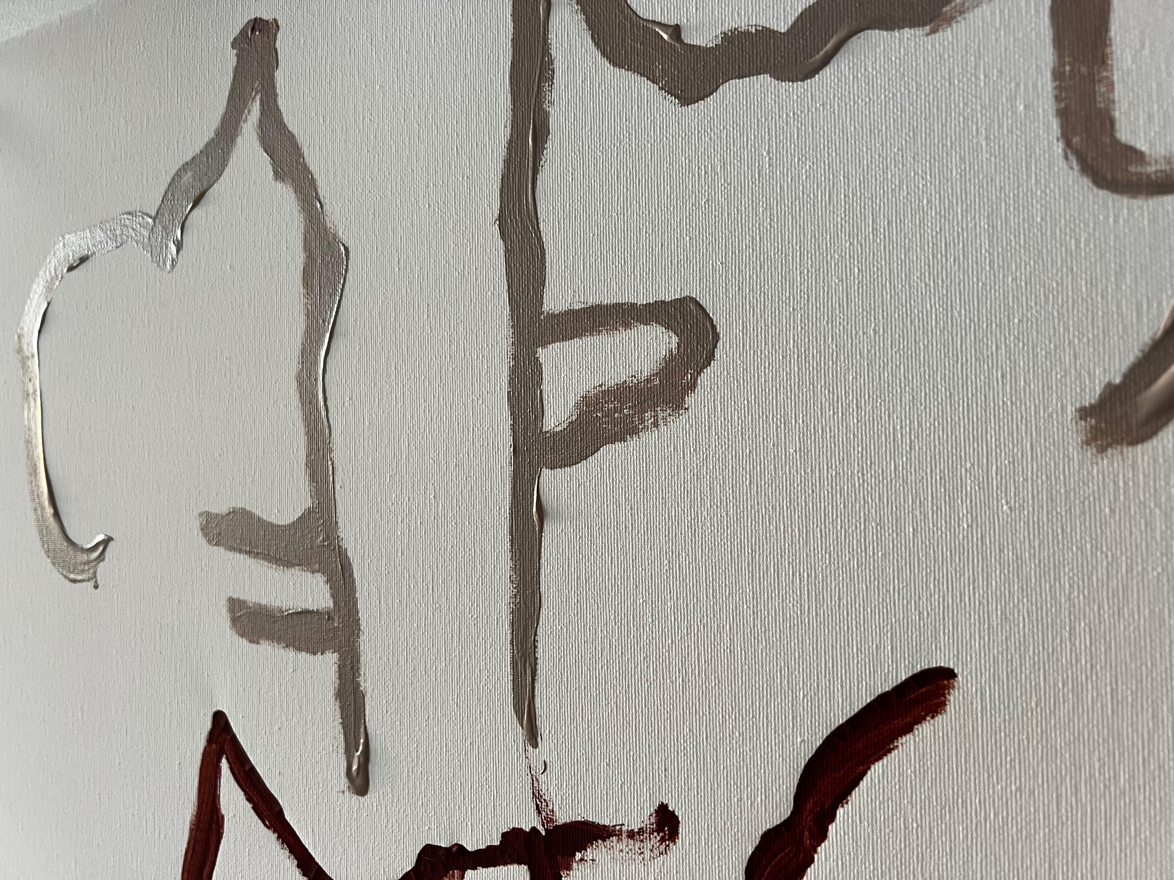 Totem of Balance — Minimal Abstract Painting by Emmi Iida For Sale 11