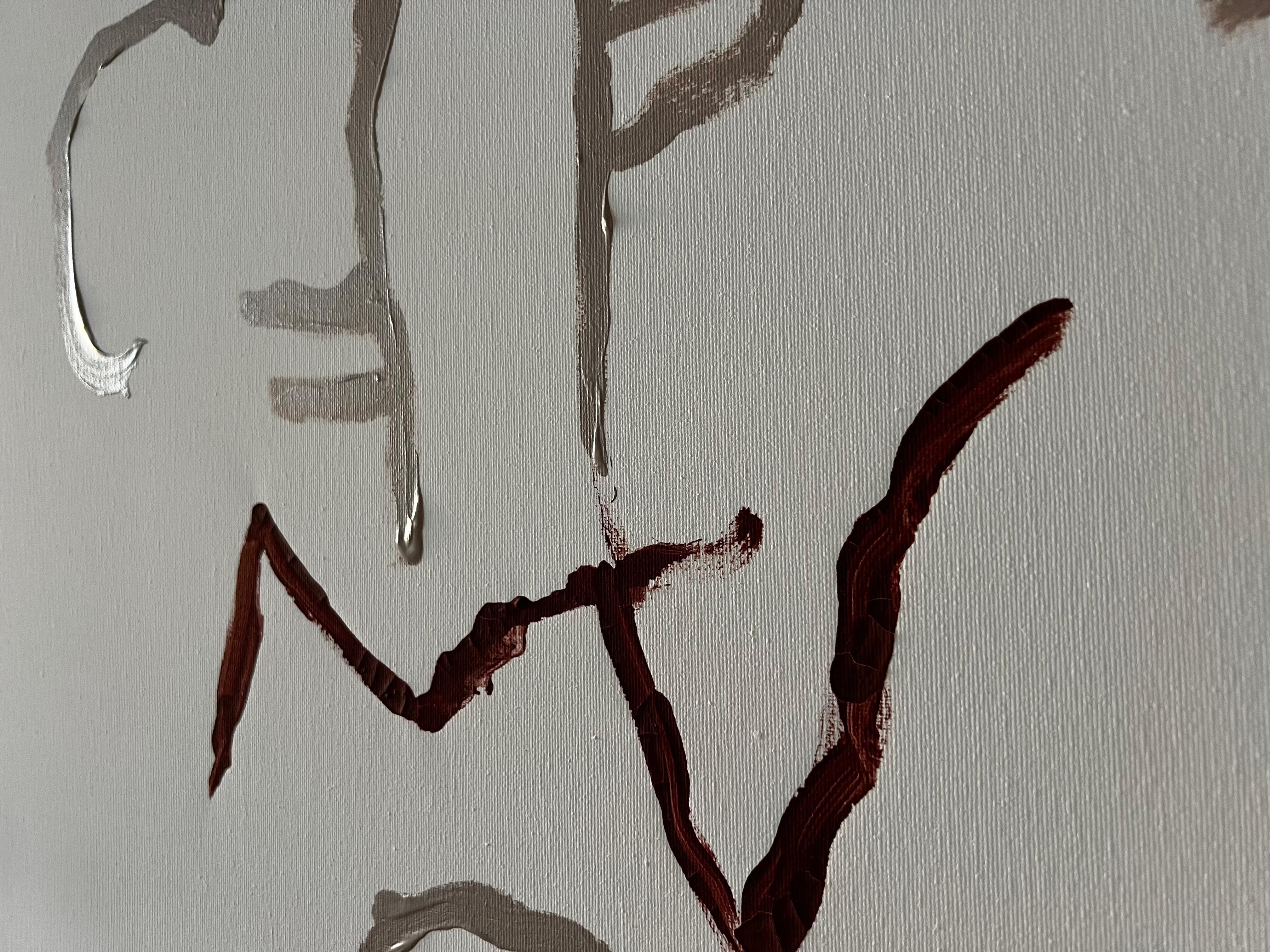 Totem of Balance — Minimal Abstract Painting by Emmi Iida For Sale 13