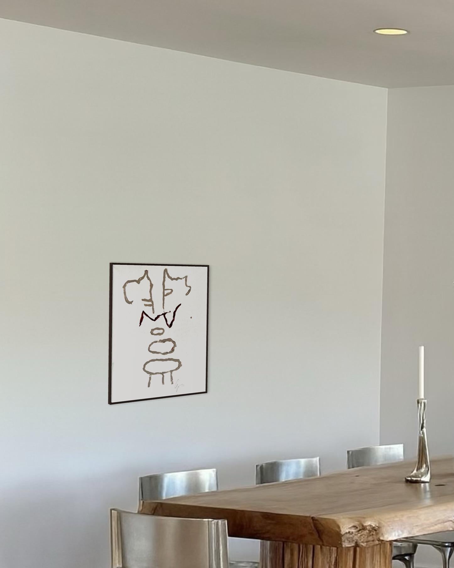 Totem of Balance — Minimal Abstract Painting by Emmi Iida For Sale 4