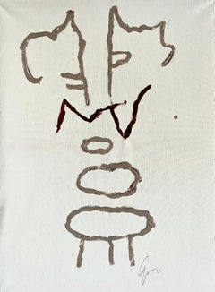 Totem of Balance — Minimal Abstract Painting by Emmi Iida
