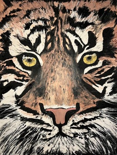 'Fuerza de voluntad' tigre pintura fuerza espiritual poder alineación integridad grande