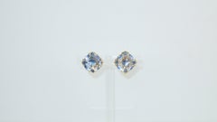 Emmons Blue Crystal Earrings C.1960