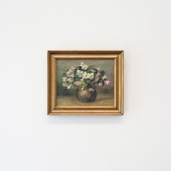 Emmy Thornam Still-life Flower Bouquet, Oil Painting, 1920s, Denmark