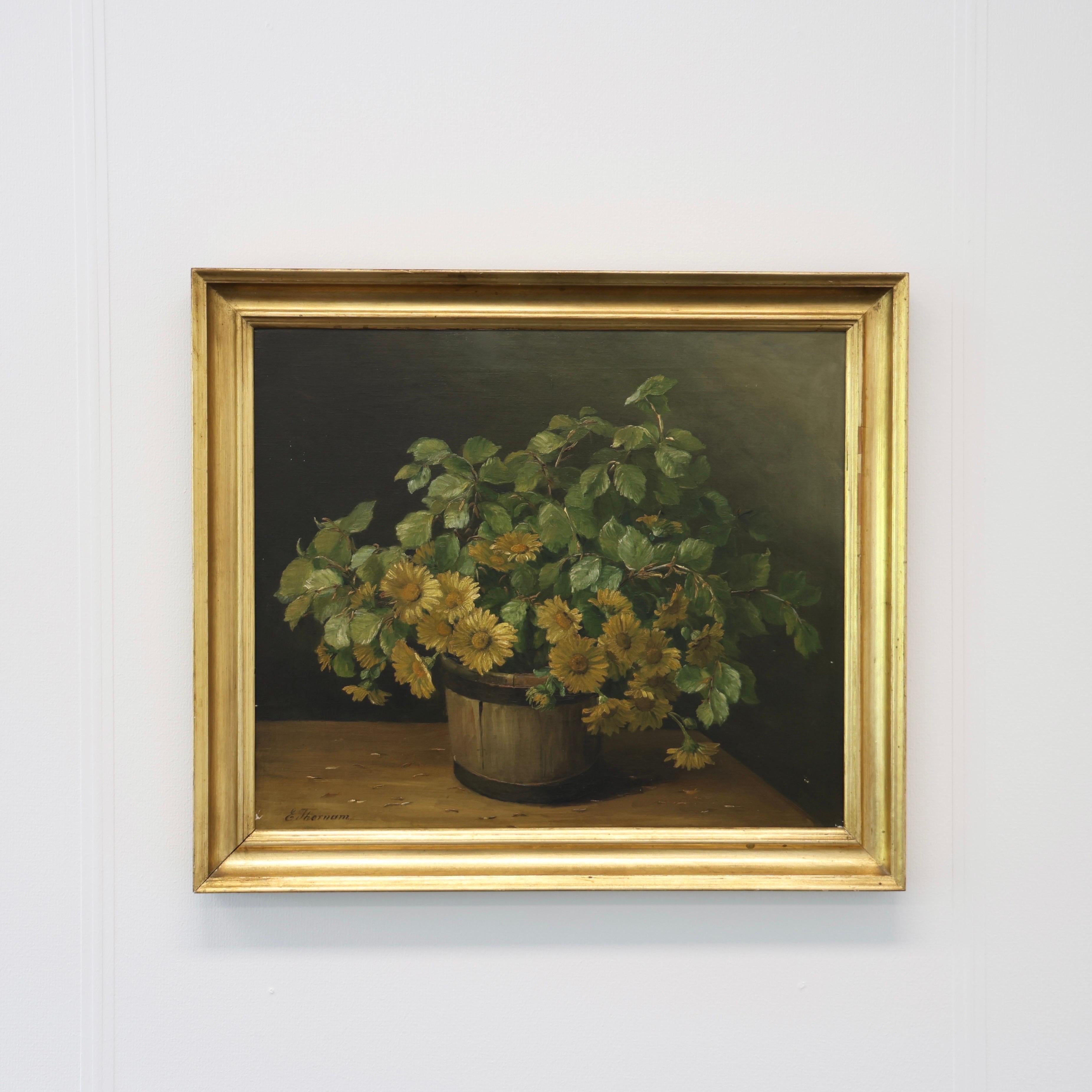 Emmy Thornam Nature morte aux fleurs, années 1920, Danemark en vente 4