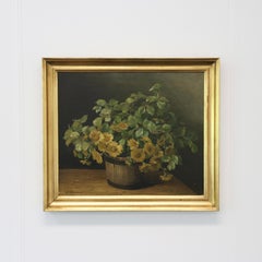 Emmy Thornam Still-life Flowers, Oil Painting, 1920s, Denmark