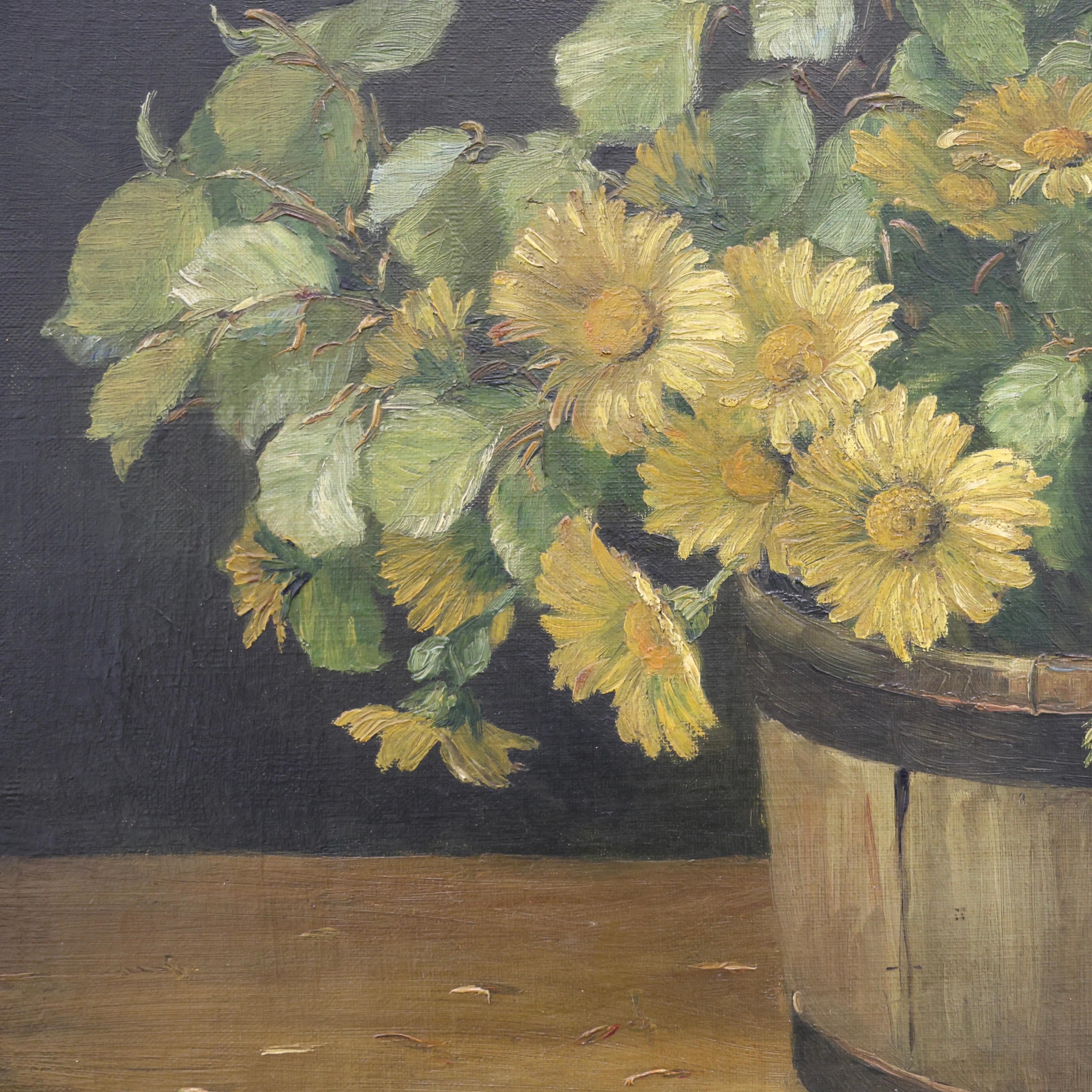 Emmy Thornam Nature morte aux fleurs, années 1920, Danemark État moyen - En vente à Værløse, DK