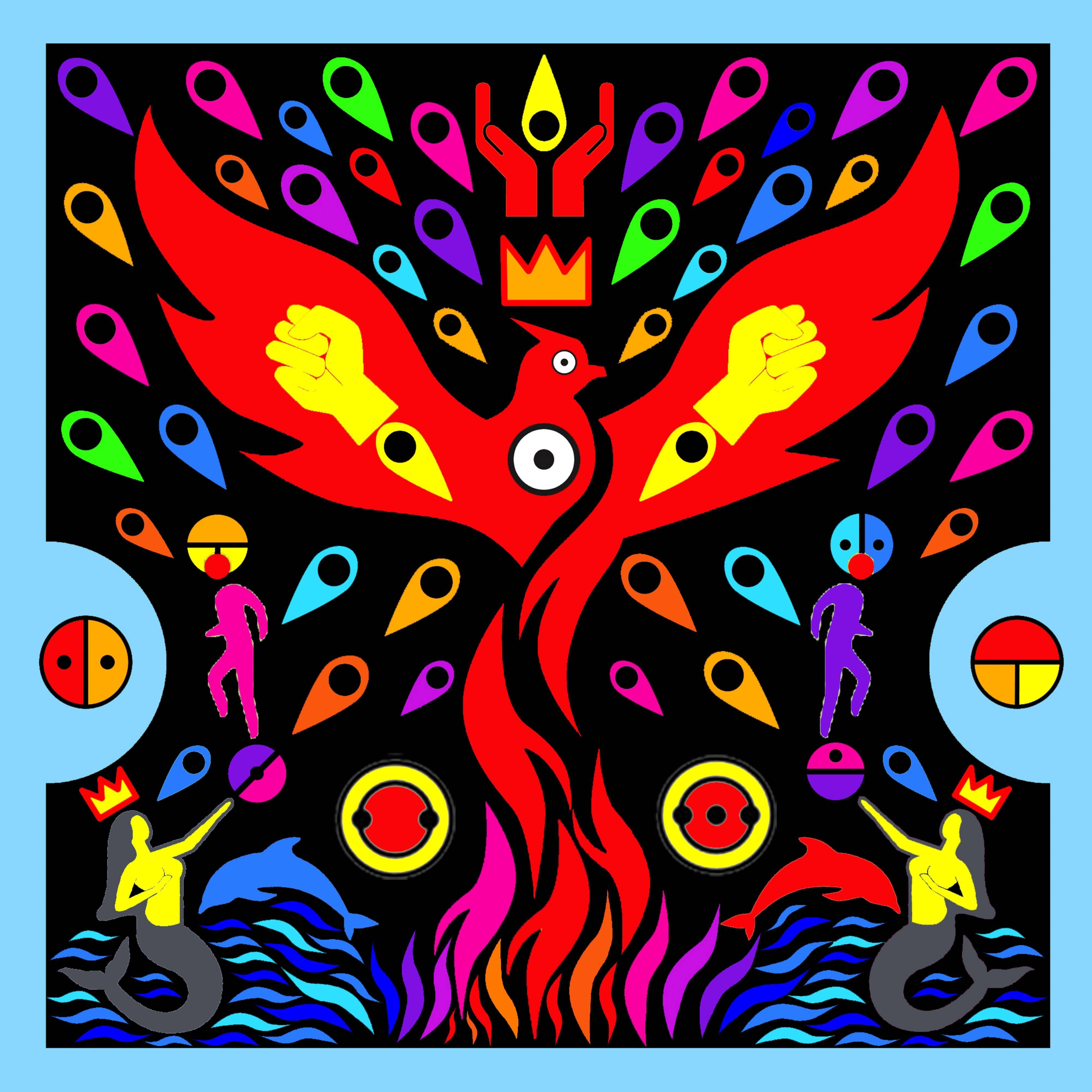 Surtenture #024 (for the black phoenix shall rise) - Mixed Media Art by Emo de Medeiros
