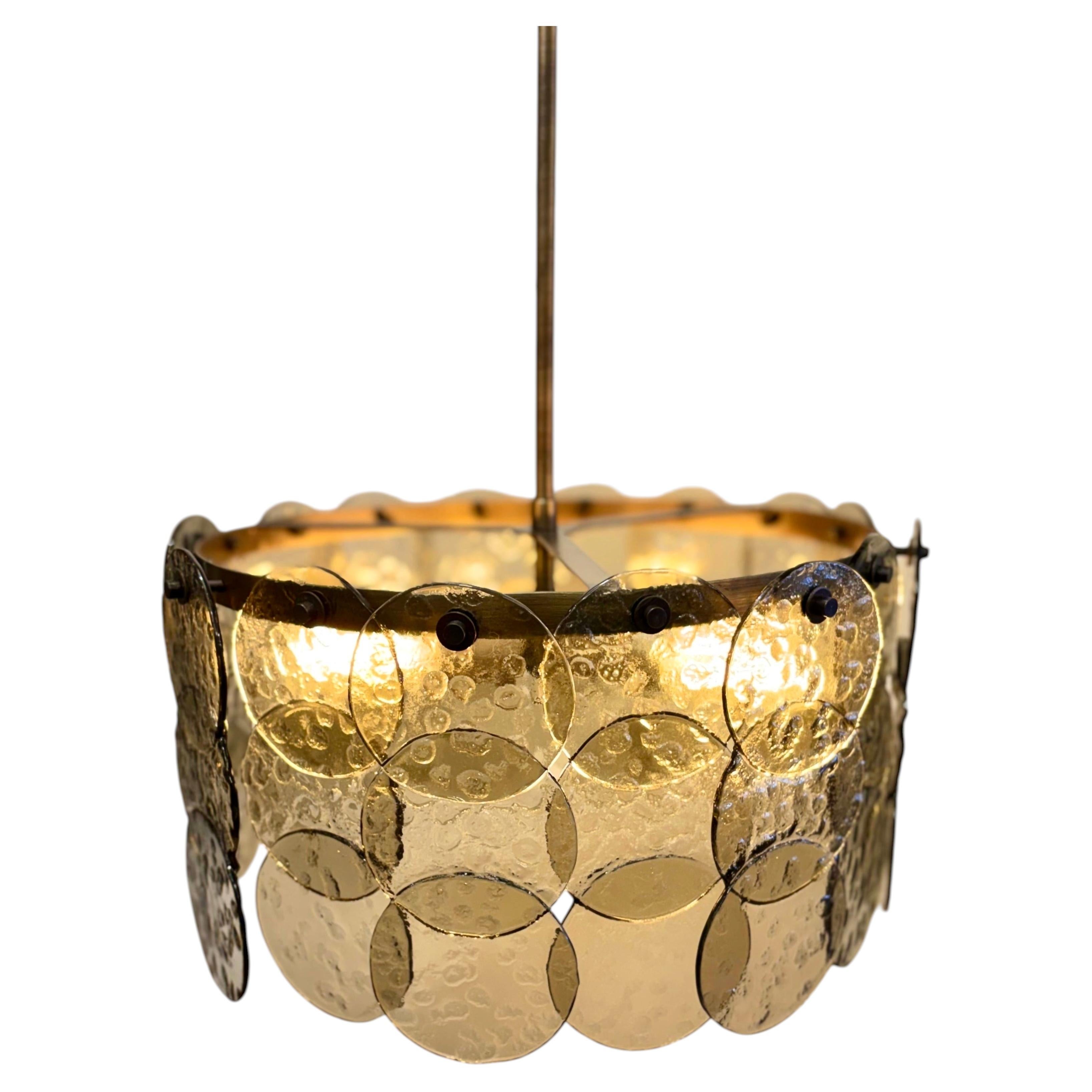 Lampadario in vetro fuso di Murano EMORE