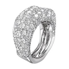 Fabergé Emotion 18K White Gold Encrusted Ring with Diamonds