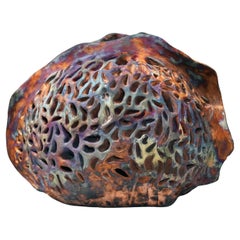 Emotion - life magnified collection raku ceramic pottery sculpture by Adil Ghani