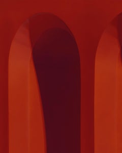 Mesa Consola Arqueada Empat Rojo Cereza