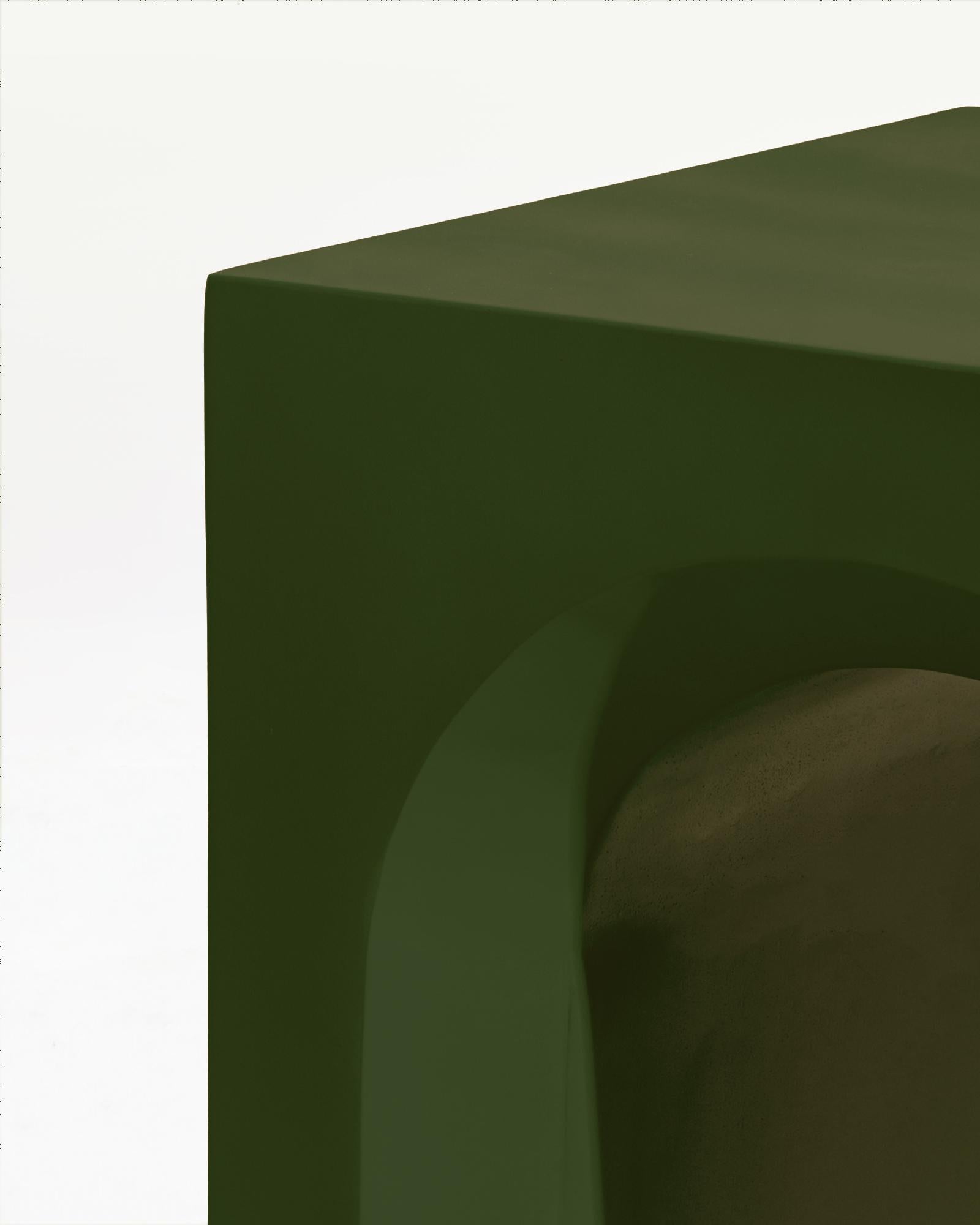 Post-Modern Empat Arched Console Table Hunter Green For Sale