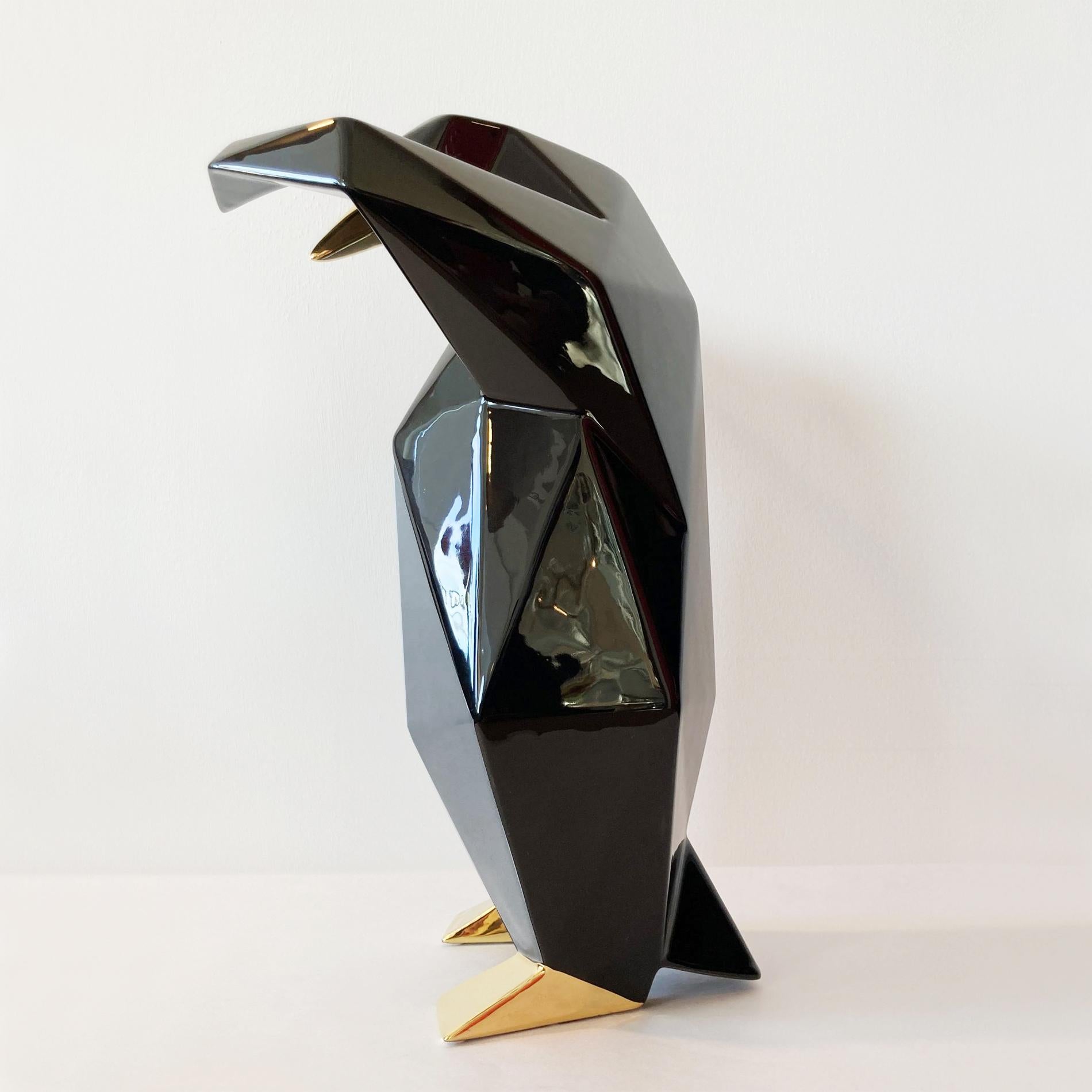 Schwarze Empereur-Skulptur (Handgefertigt) im Angebot