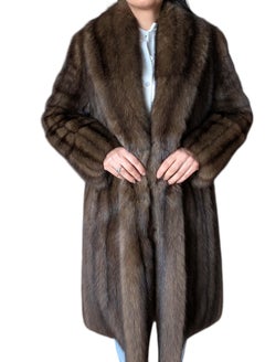 Emperial dark Russian Sable fur coat size 10 givenchy